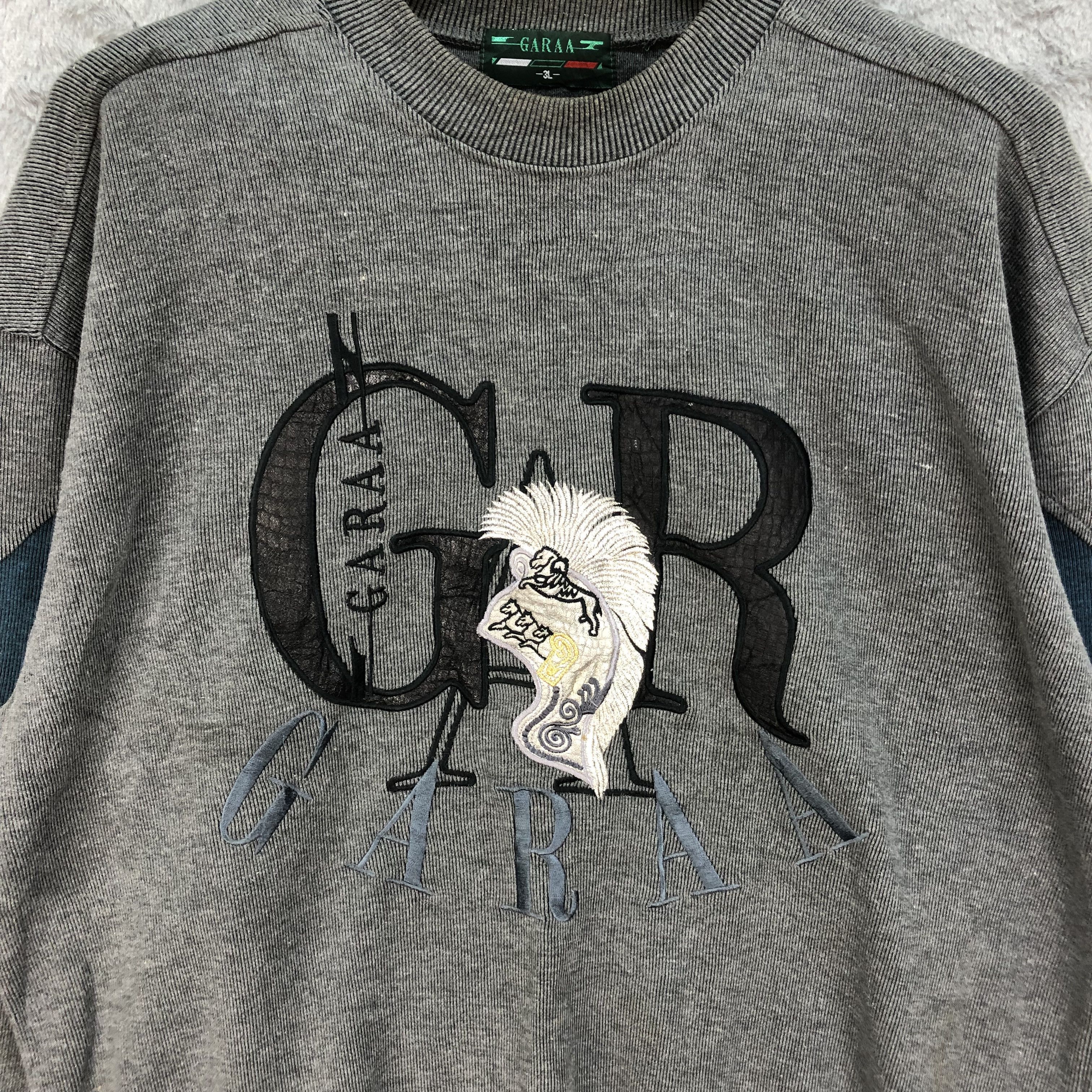 Vintage Vintage GAARA Embroidery Big Logo Sweatshirts #4856-174 Size US XL / EU 56 / 4 - 3 Thumbnail