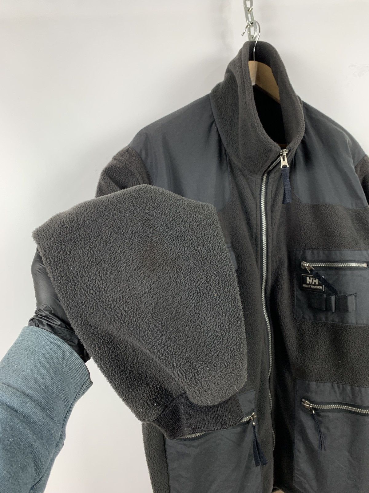 Helly Hansen Vintage Helly Hansen Utility Military Cargo Fleece Jacket Size US L / EU 52-54 / 3 - 14 Thumbnail