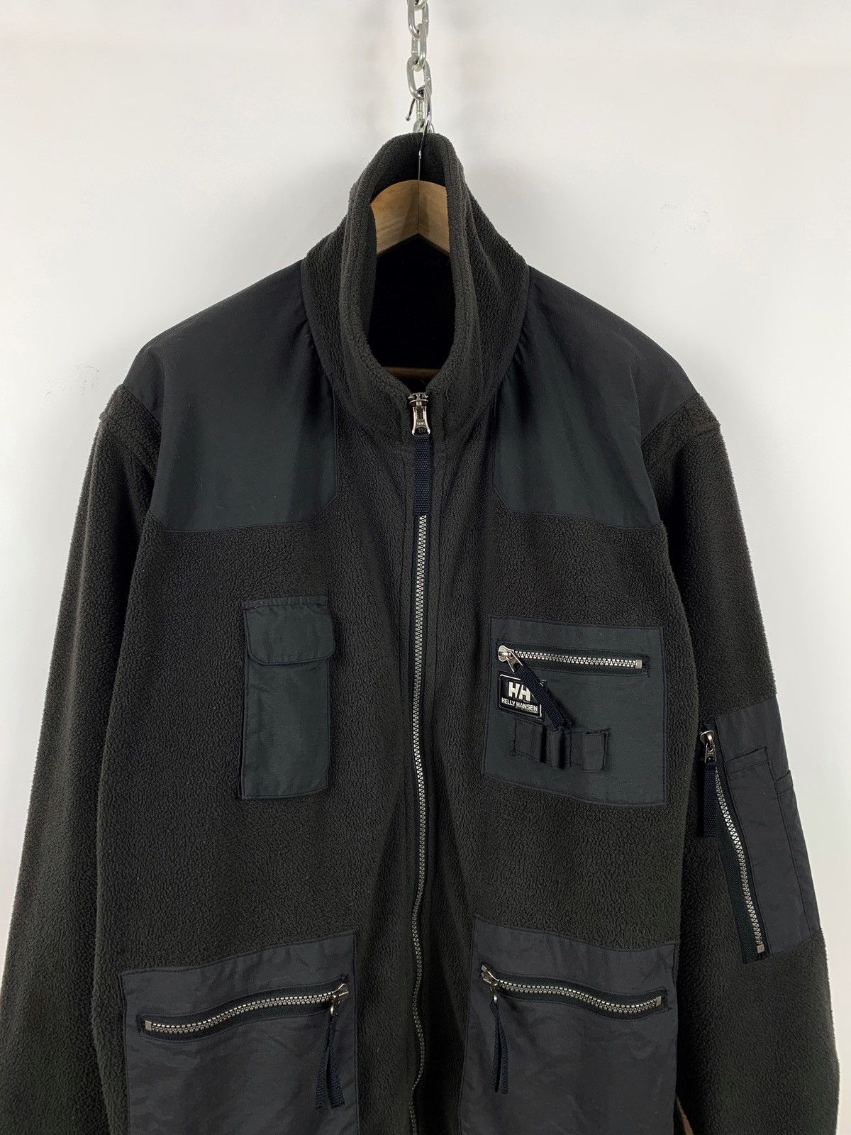 Helly Hansen Vintage Helly Hansen Utility Military Cargo Fleece Jacket Size US L / EU 52-54 / 3 - 2 Thumbnail