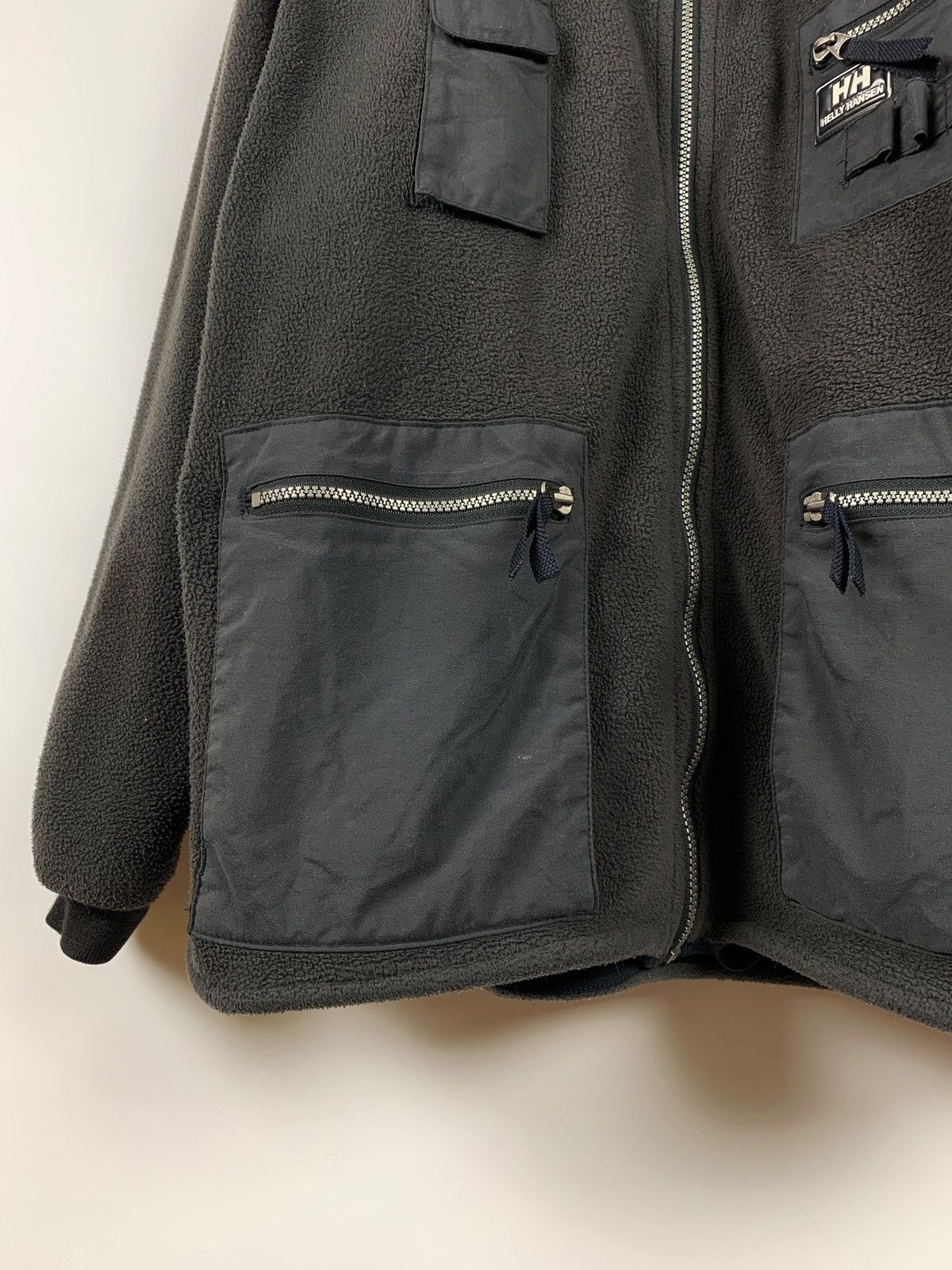 Helly Hansen Vintage Helly Hansen Utility Military Cargo Fleece Jacket Size US L / EU 52-54 / 3 - 7 Thumbnail