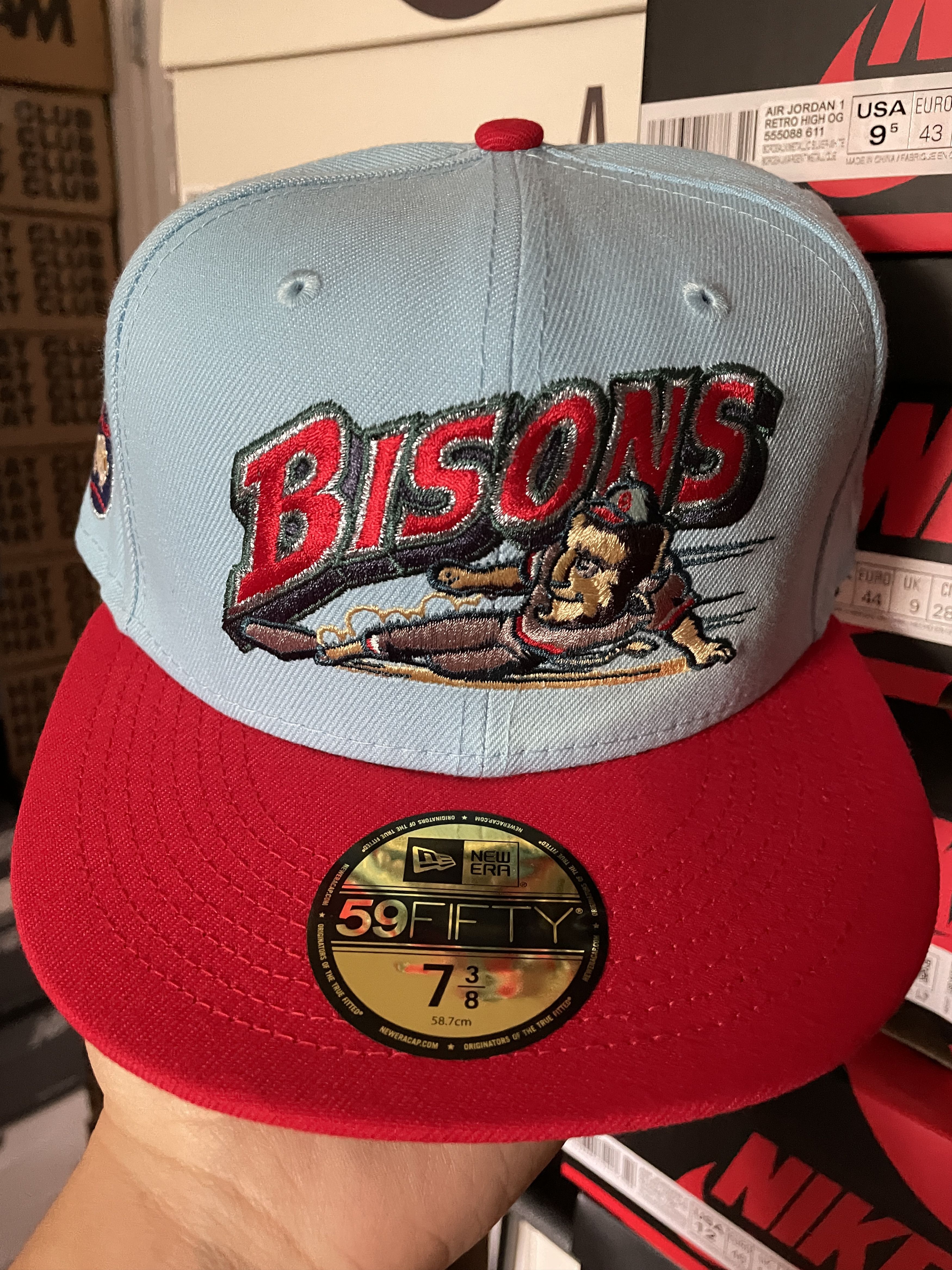MLB × New Era 7 3/8 Myfitteds Route 66 Buffalo Bisons Blue Whale Catoosa Size ONE SIZE - 2 Thumbnail