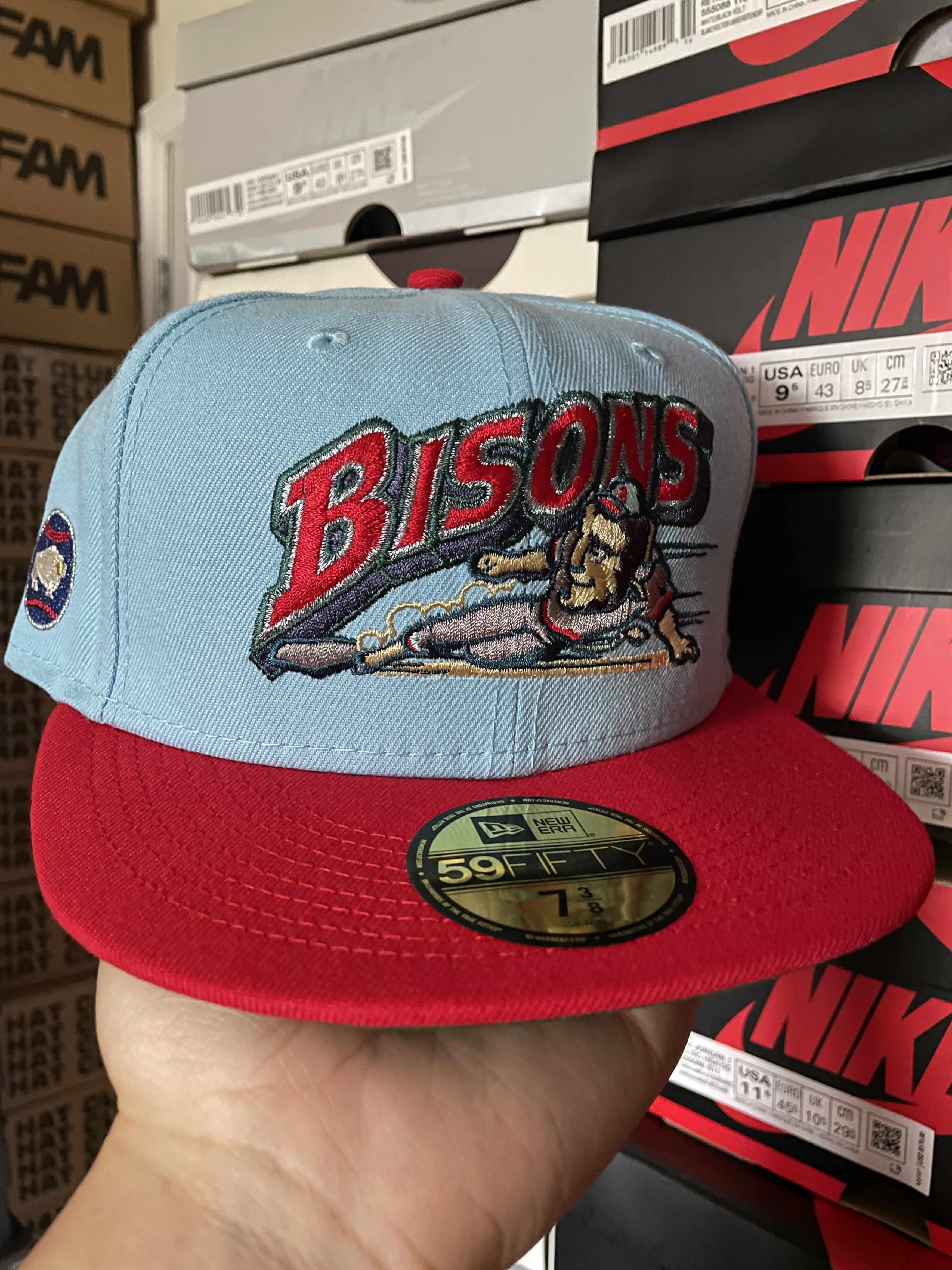 MLB × New Era 7 3/8 Myfitteds Route 66 Buffalo Bisons Blue Whale Catoosa Size ONE SIZE - 1 Thumbnail