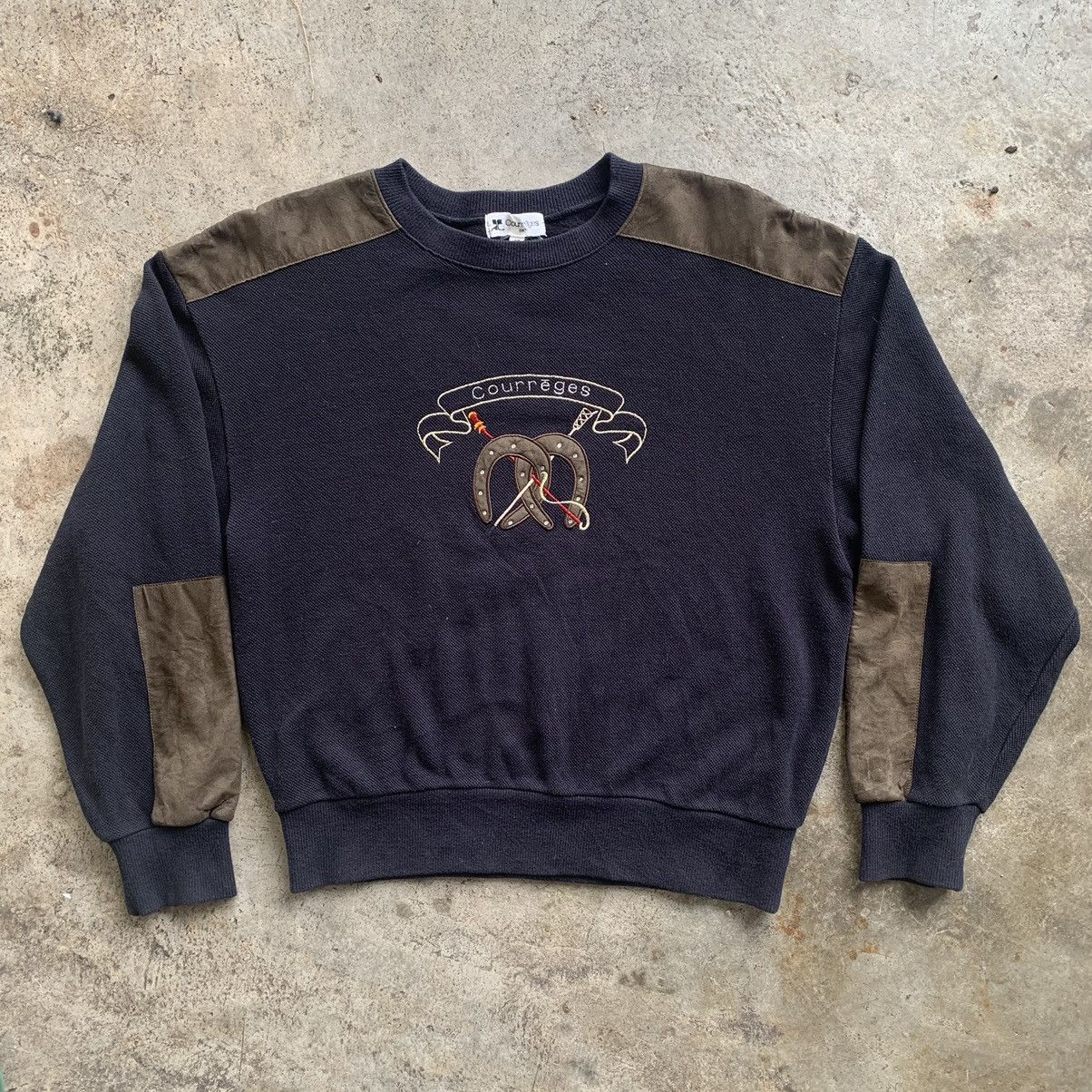Courreges Courreges paris embroidered vintage 90s sweatshirt Size US M / EU 48-50 / 2 - 8 Thumbnail