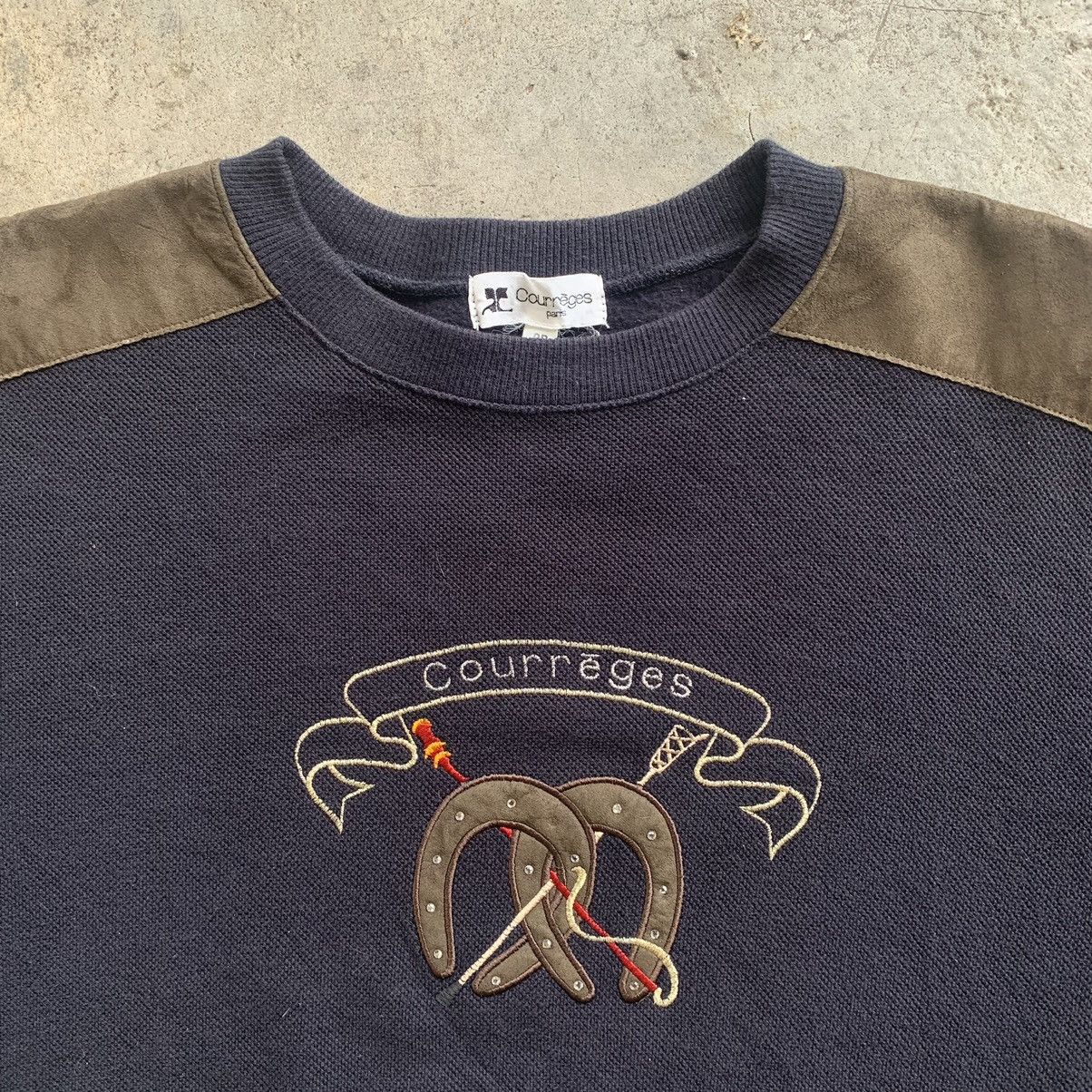 Courreges Courreges paris embroidered vintage 90s sweatshirt Size US M / EU 48-50 / 2 - 9 Thumbnail