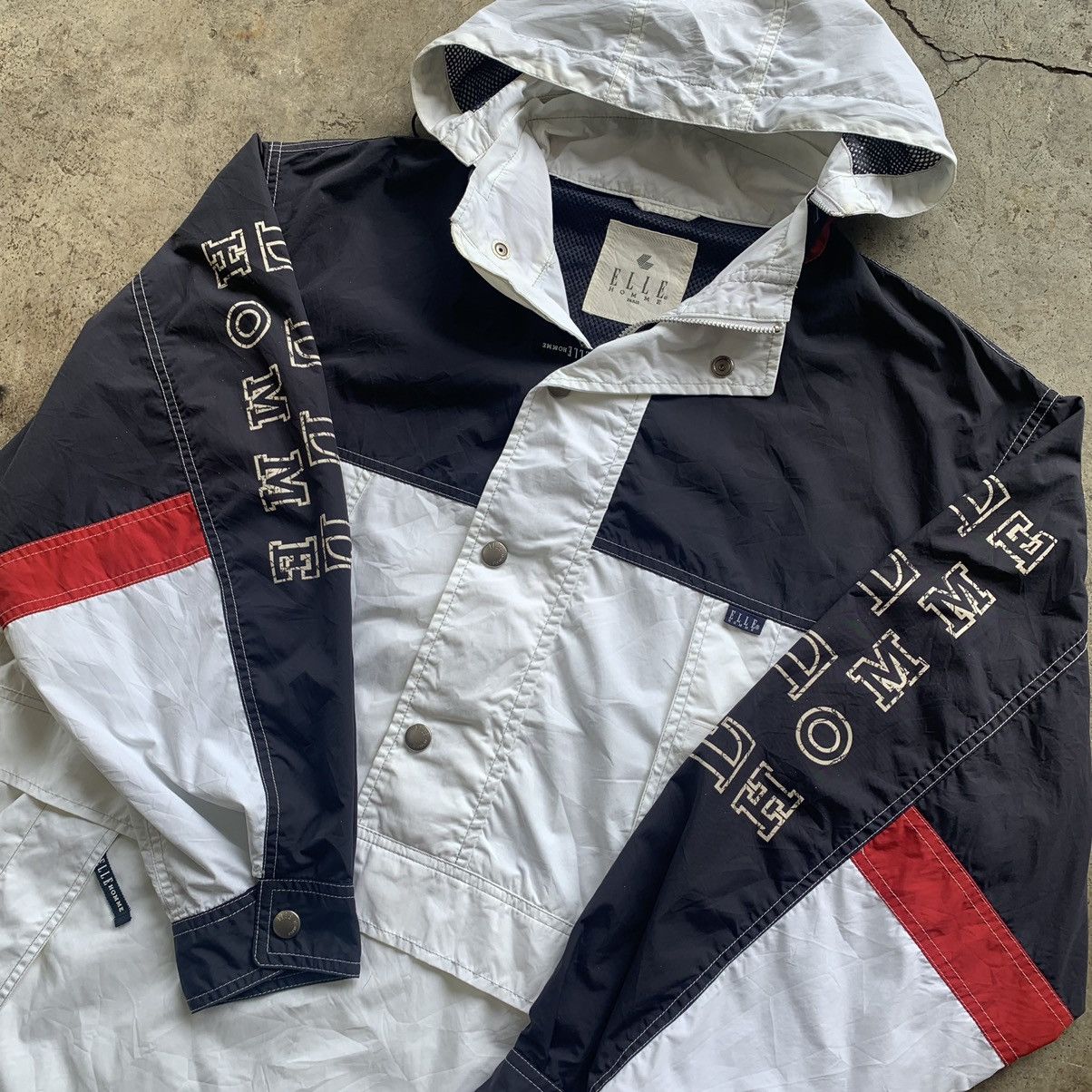 Japanese Brand ELLE Homme paris half zip button windbreaker vintage 90s Size US L / EU 52-54 / 3 - 12 Thumbnail