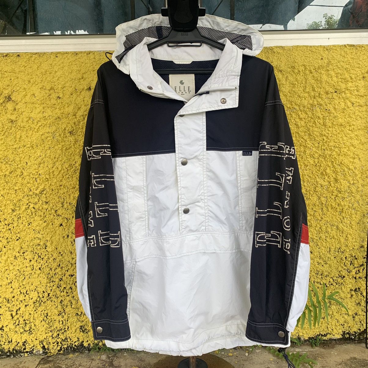 Japanese Brand ELLE Homme paris half zip button windbreaker vintage 90s Size US L / EU 52-54 / 3 - 1 Thumbnail