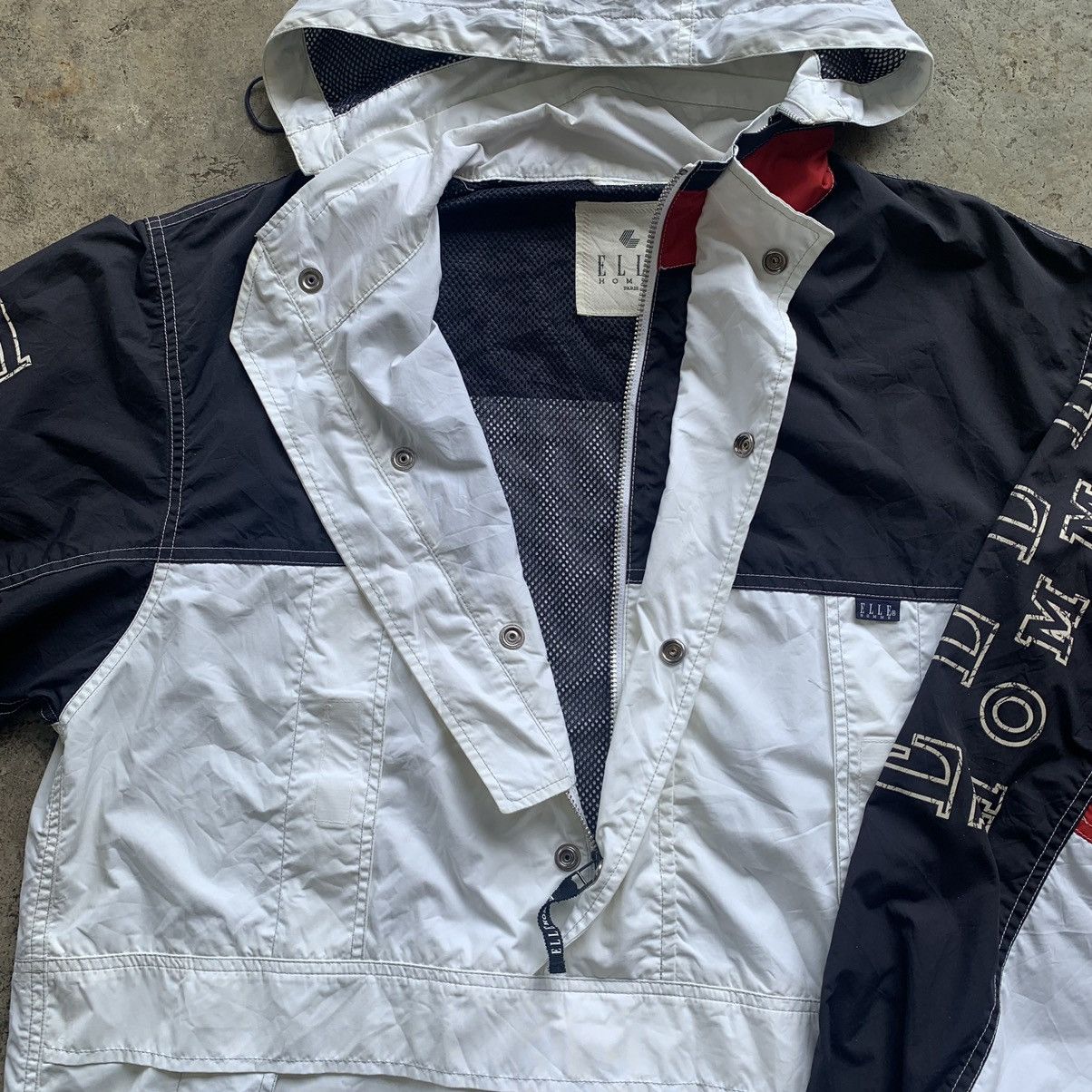 Japanese Brand ELLE Homme paris half zip button windbreaker vintage 90s Size US L / EU 52-54 / 3 - 14 Thumbnail