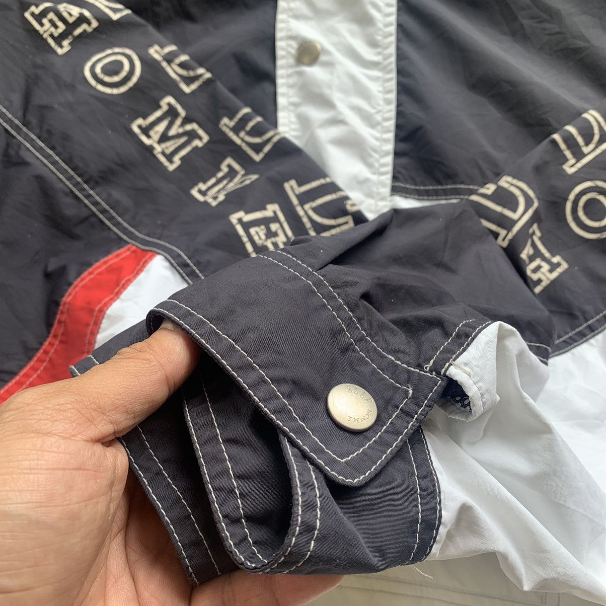 Japanese Brand ELLE Homme paris half zip button windbreaker vintage 90s Size US L / EU 52-54 / 3 - 15 Thumbnail