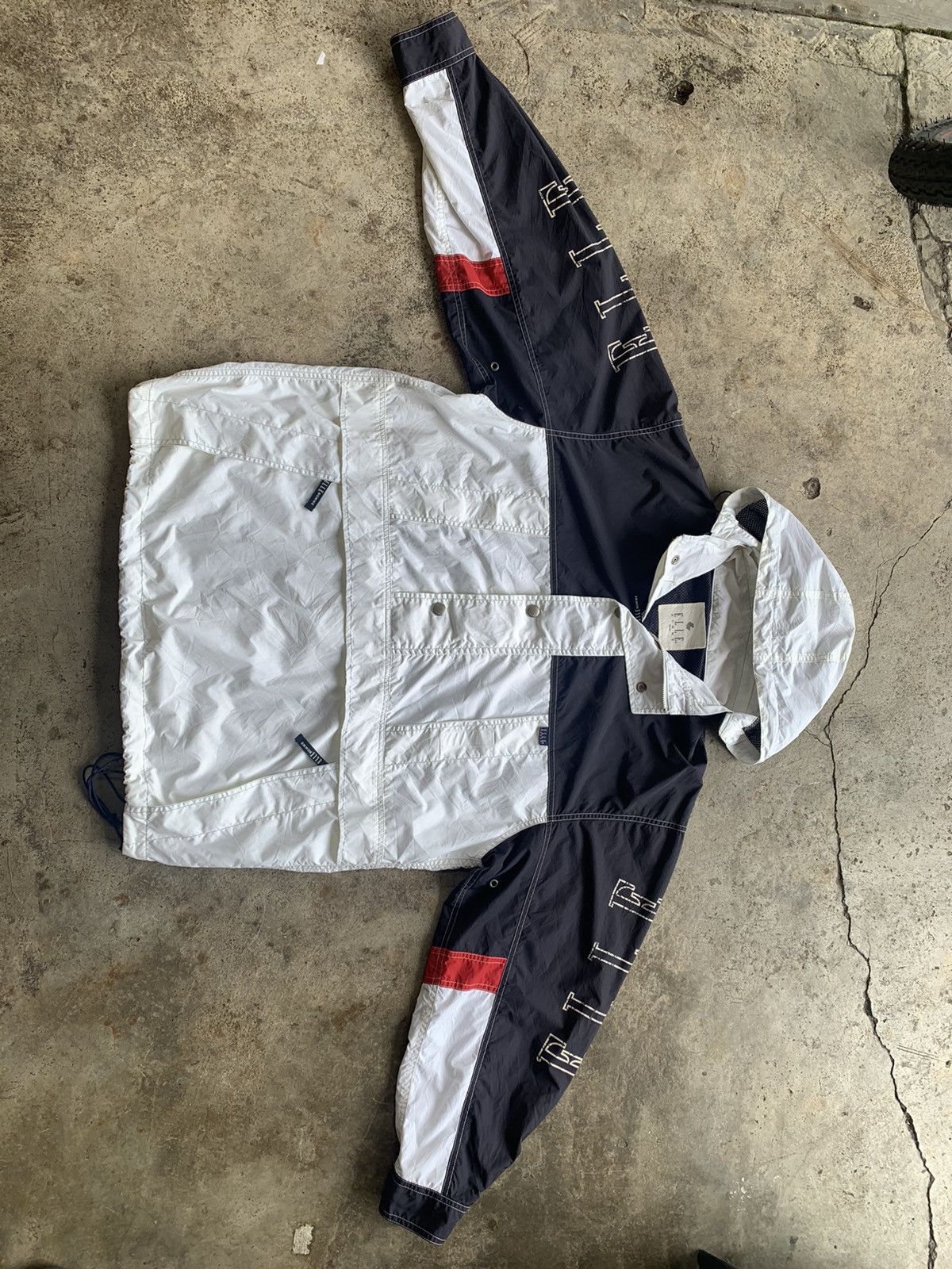 Japanese Brand ELLE Homme paris half zip button windbreaker vintage 90s Size US L / EU 52-54 / 3 - 8 Thumbnail