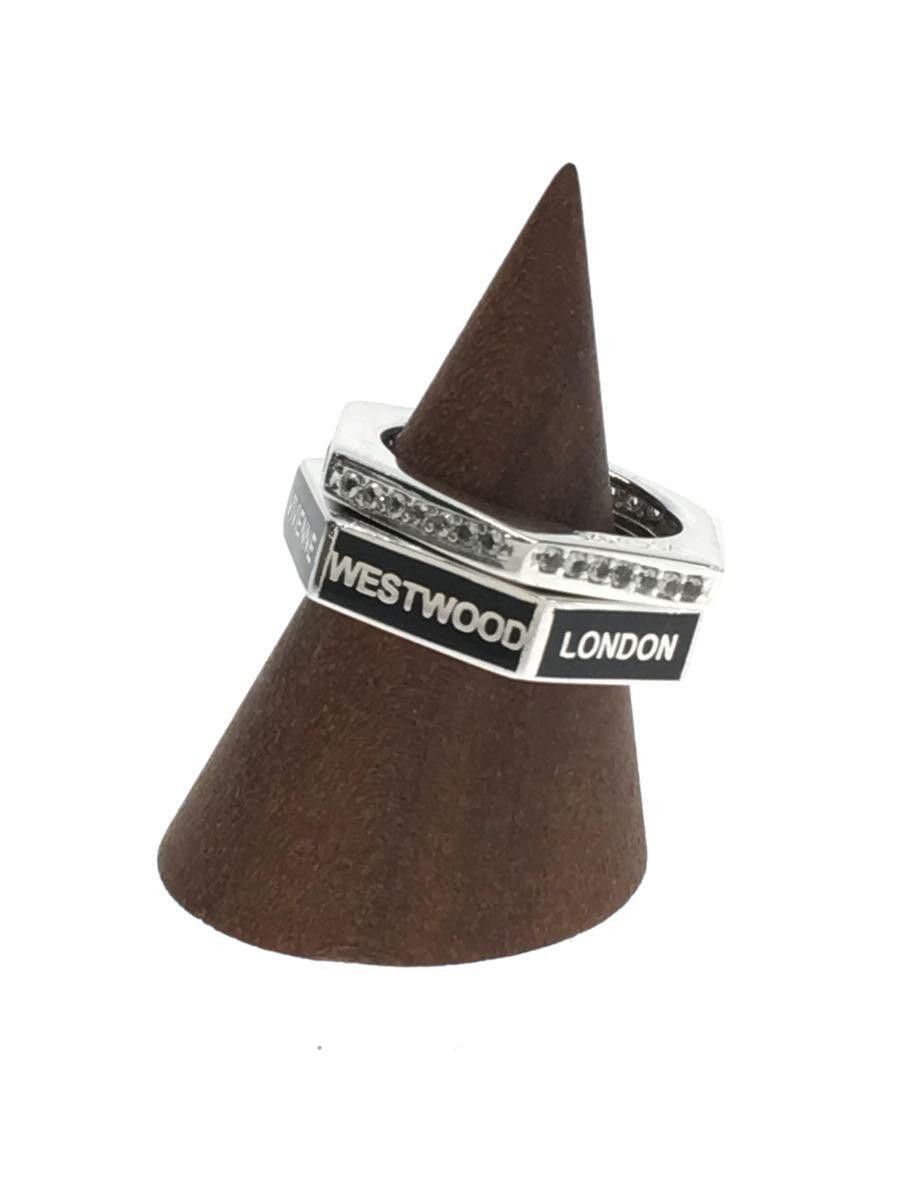 Vivienne Westwood 925 Double Hexagon Ring Size ONE SIZE - 3 Thumbnail