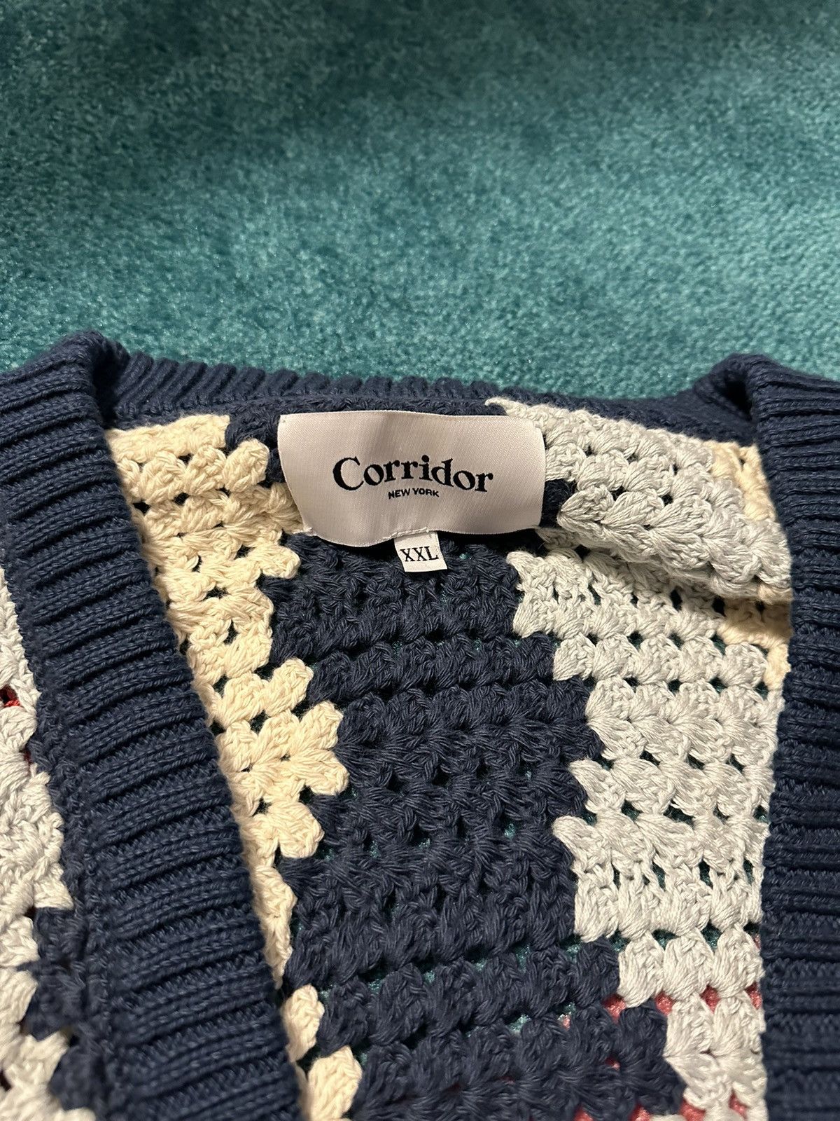 Corridor Corridor Hand Crochet Cardigan Size US XXL / EU 58 / 5 - 2 Thumbnail