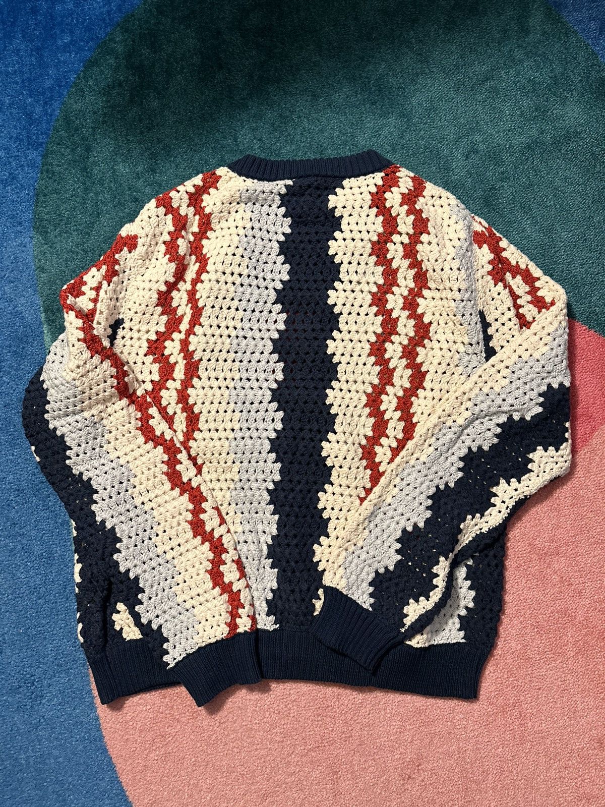 Corridor Corridor Hand Crochet Cardigan Size US XXL / EU 58 / 5 - 3 Thumbnail
