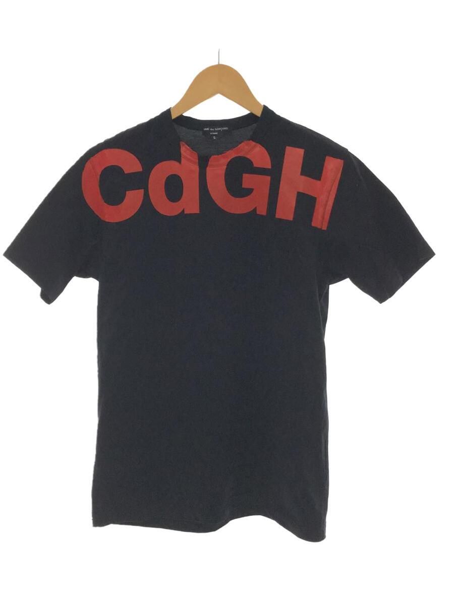 Pre-owned Comme Des Garcons X Comme Des Garcons Homme Ad2017 "cdgh" Paint Logo Tee In Black