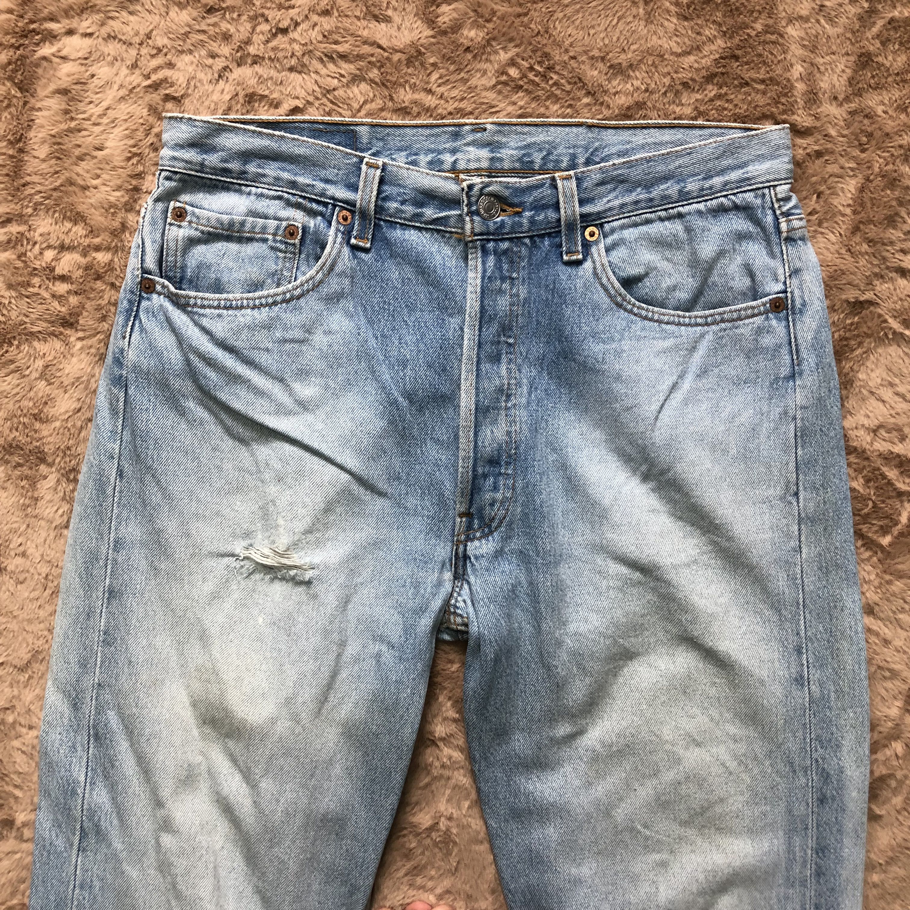 Levi's Vintage Clothing Levi's 501 Made In Usa Washed Denim Pants #4314-149 Size US 32 / EU 48 - 2 Thumbnail