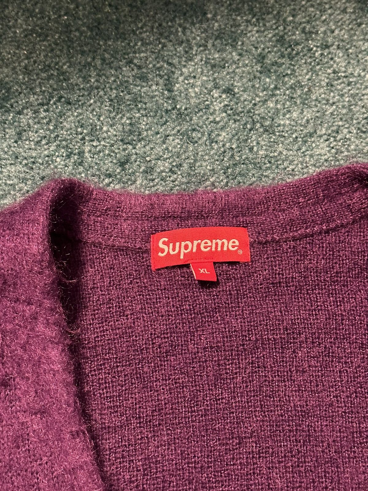 Supreme Supreme Brushed Mohair Cardigan | Grailed