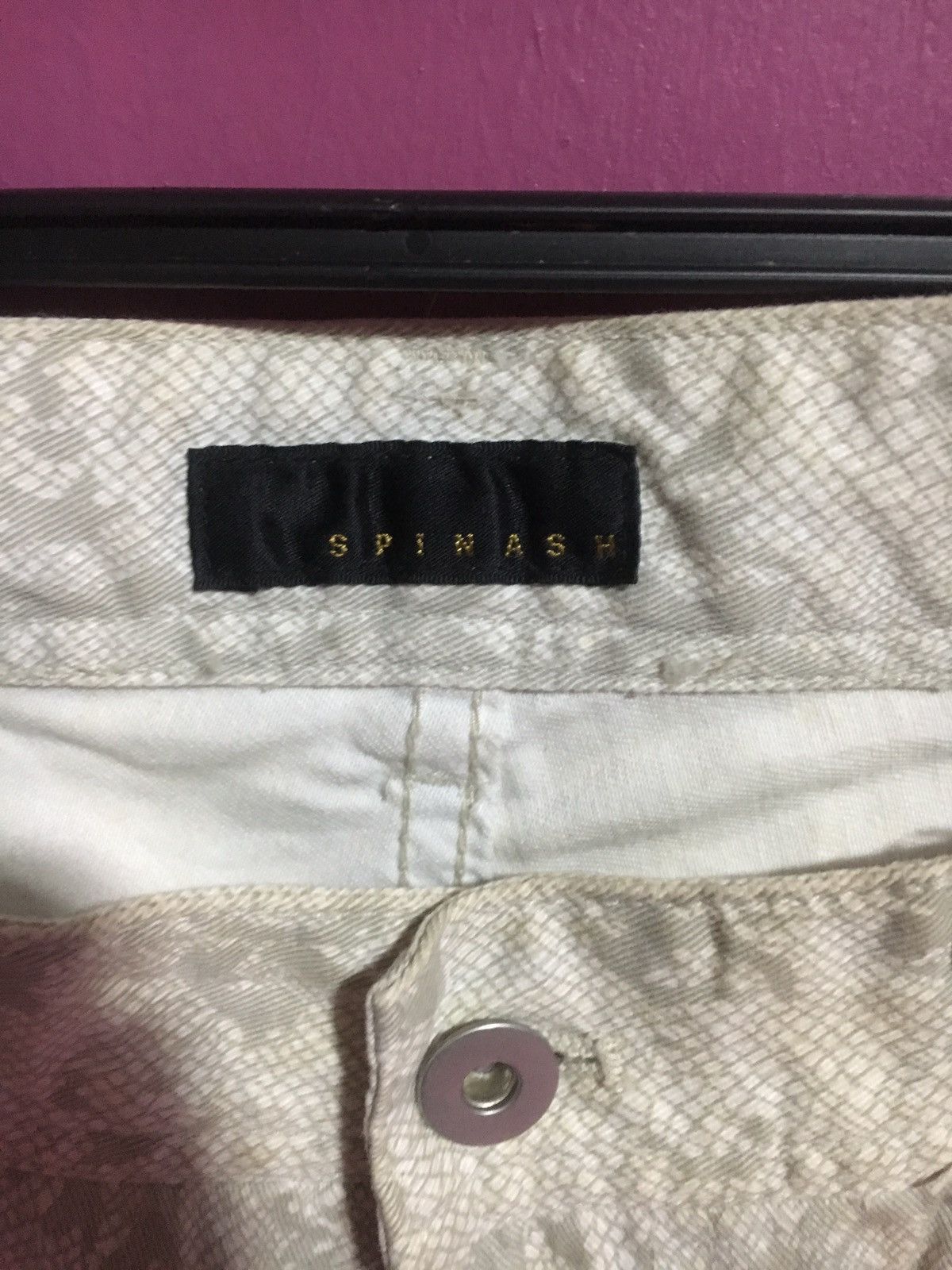 Japanese Brand SPINASH WHITE FULL PRINT SIZE 32 CASUAL PANTS Size US 32 / EU 48 - 3 Thumbnail