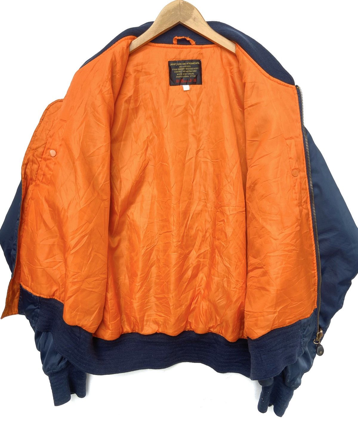 Vintage Vintage 90's Military Flyers Man Bomber Jacket Size XL Size US L / EU 52-54 / 3 - 3 Thumbnail