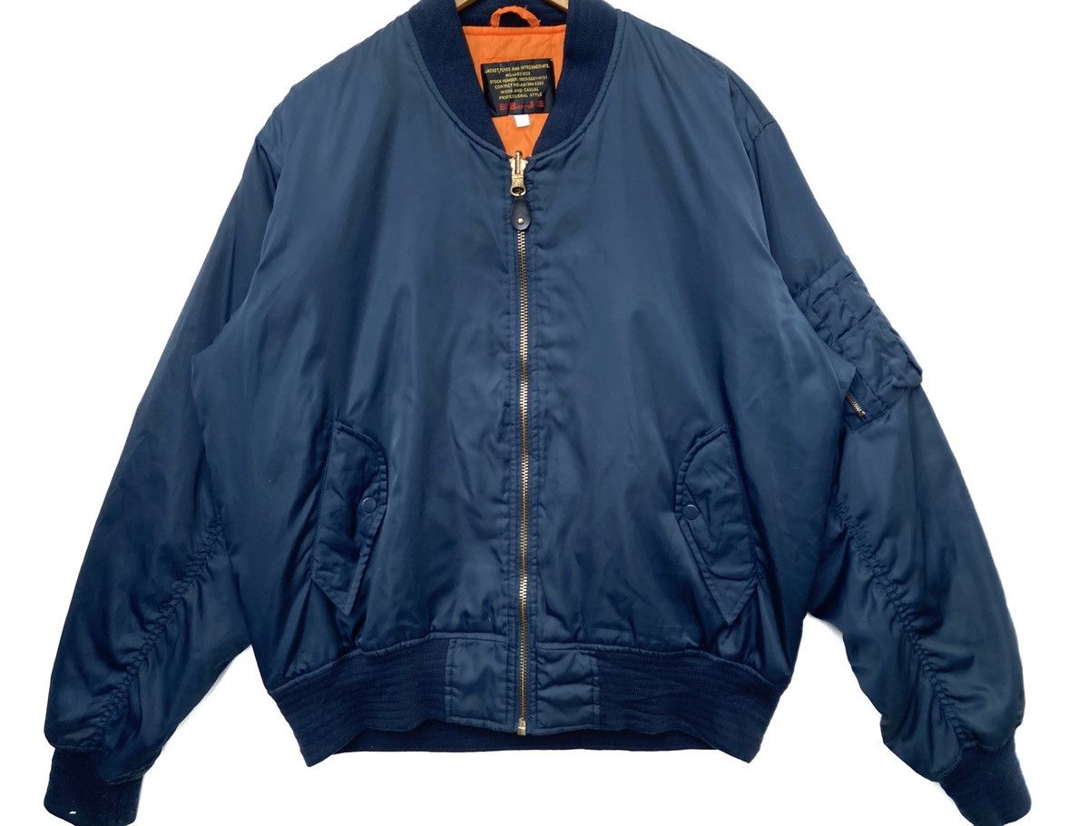 Vintage Vintage 90's Military Flyers Man Bomber Jacket Size XL Size US L / EU 52-54 / 3 - 4 Thumbnail