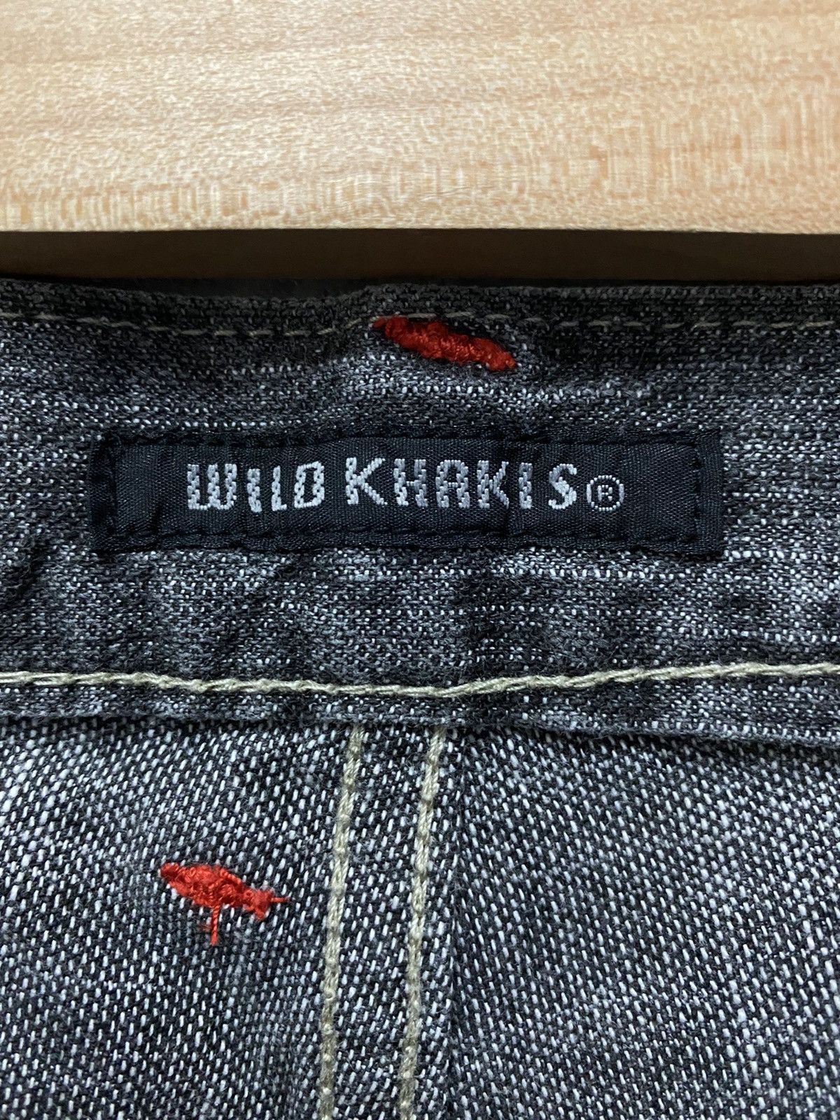 Japanese Brand Wild Khakis Japan Curved Seam MultiPocket Chains Denim Size US 32 / EU 48 - 15 Thumbnail