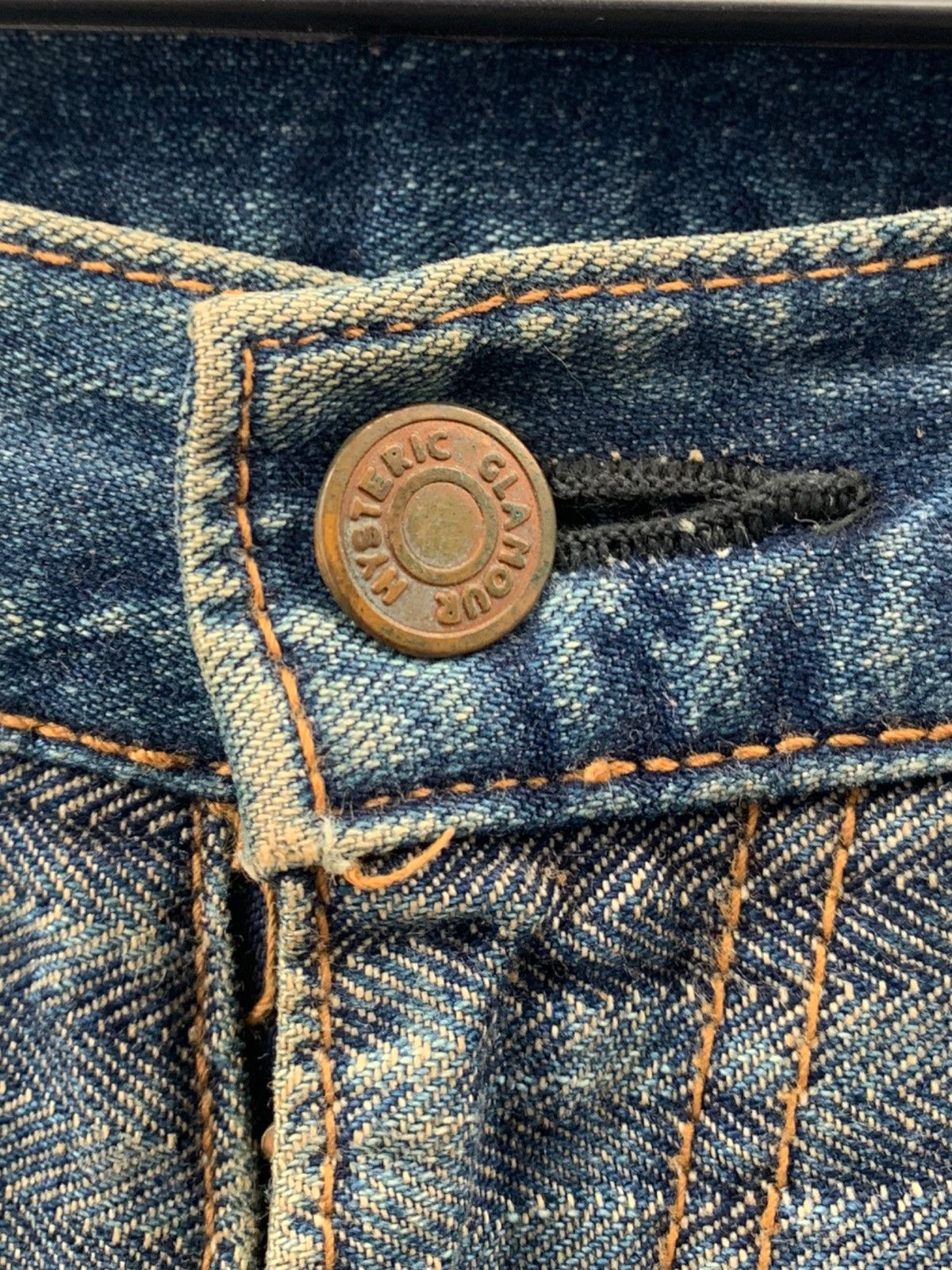 Hysteric Glamour HYSTERIC GLAMOUR KINKY HAGI STRIPES PATCHWORK PUNK DENIM Size US 30 / EU 46 - 4 Thumbnail