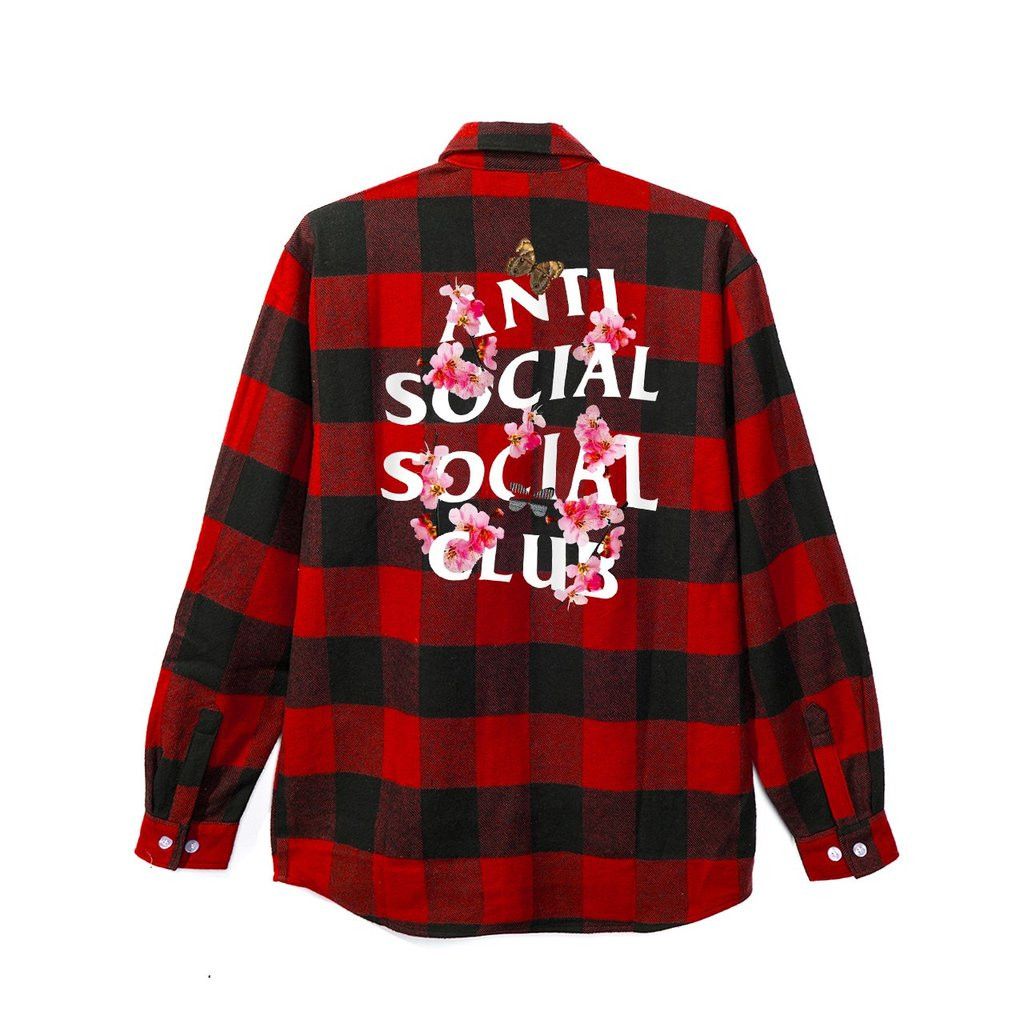 Anti Social Social Club DS White ASSC KKOCH Red Flannel Bape Supreme KITH KAWS Size US XL / EU 56 / 4 - 4 Thumbnail