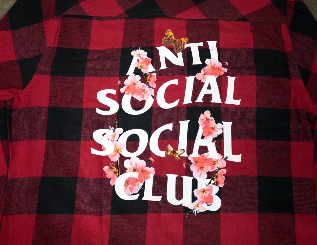 Anti Social Social Club DS White ASSC KKOCH Red Flannel Bape Supreme KITH KAWS Size US XL / EU 56 / 4 - 3 Thumbnail