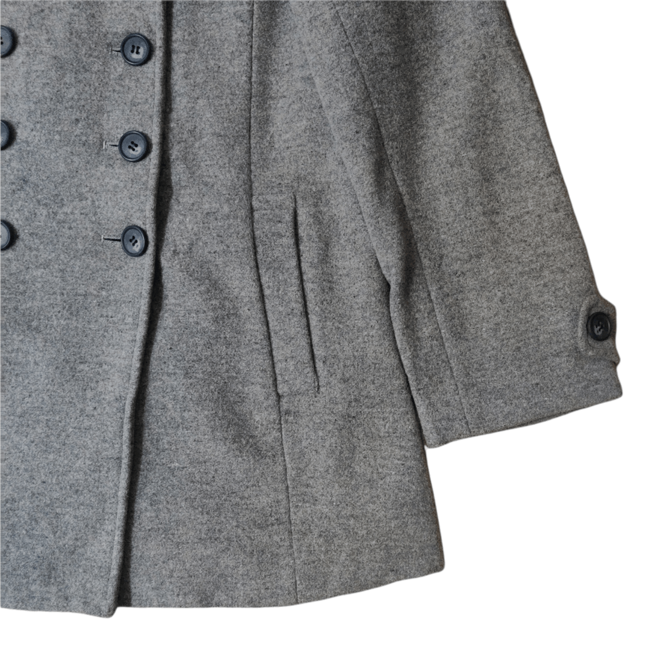 eS E's wool Coat Double Breasted Peacoat Size US L / EU 52-54 / 3 - 4 Thumbnail