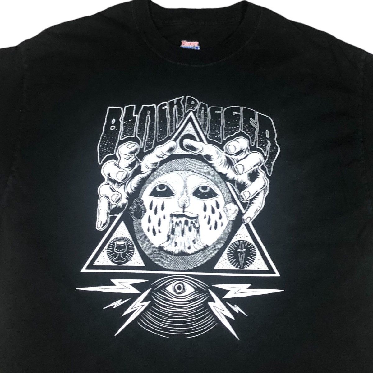Hanes × Other Hanes Black Dagger Psychedelic Logo Shirt Adult Size L Size US L / EU 52-54 / 3 - 2 Thumbnail