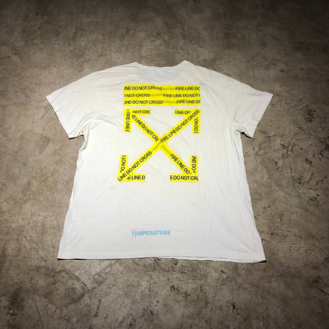 image of Off White Off-White Firetape Arrows Oversized Tee Fit 3Xl, Men's (Size 2XL)