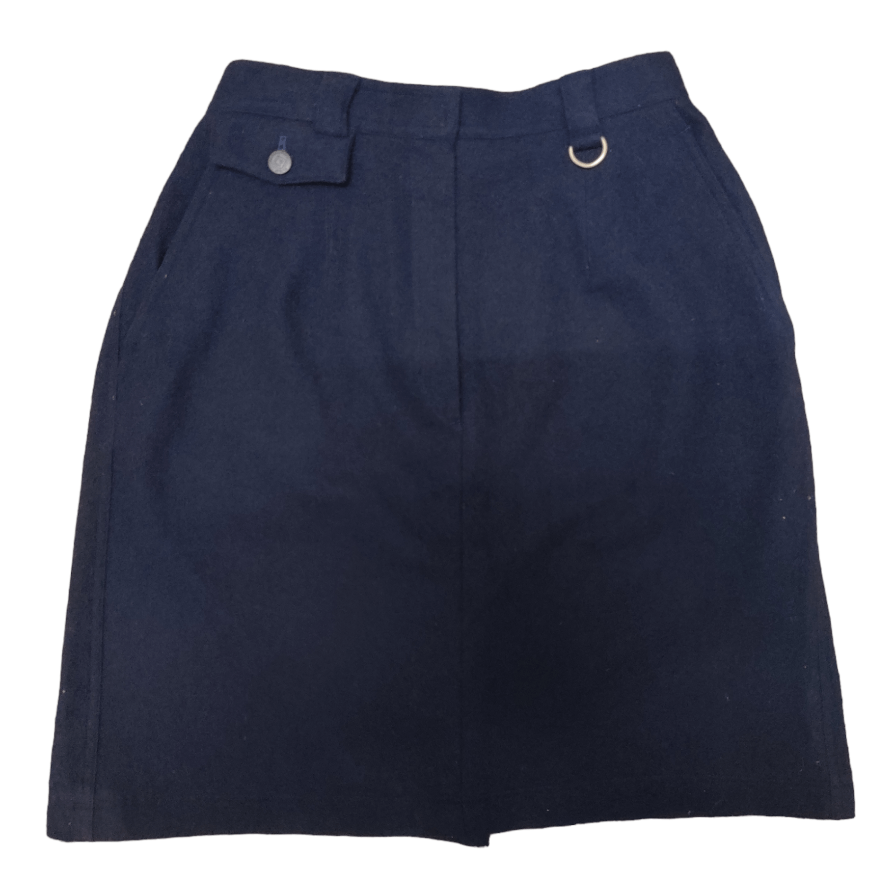 image of Christian Dior Monsieur Vintage Cd Christian Dior Sports Wool Skirt in Navy, Women's (Size 24)