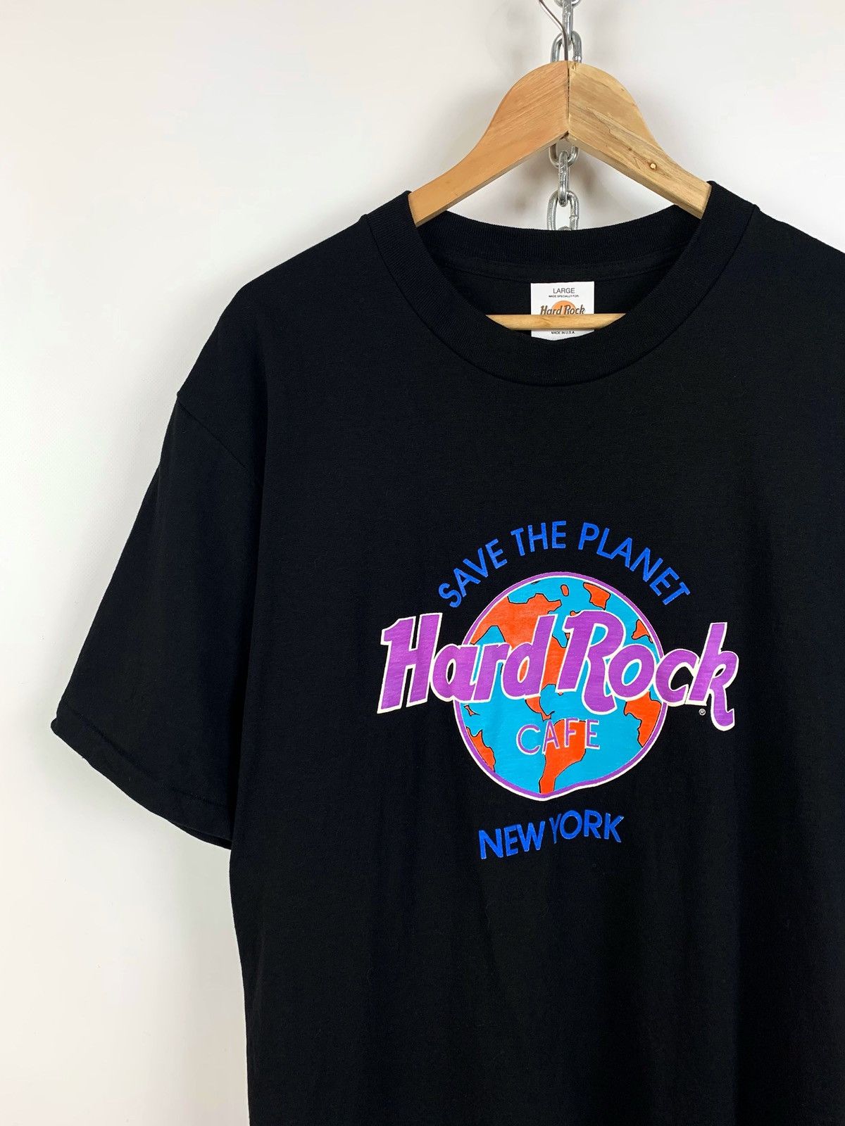 Hard Rock Cafe 90s Vintage Hard Rock Cafe New York Made In USA T-Shirt Size US L / EU 52-54 / 3 - 3 Thumbnail