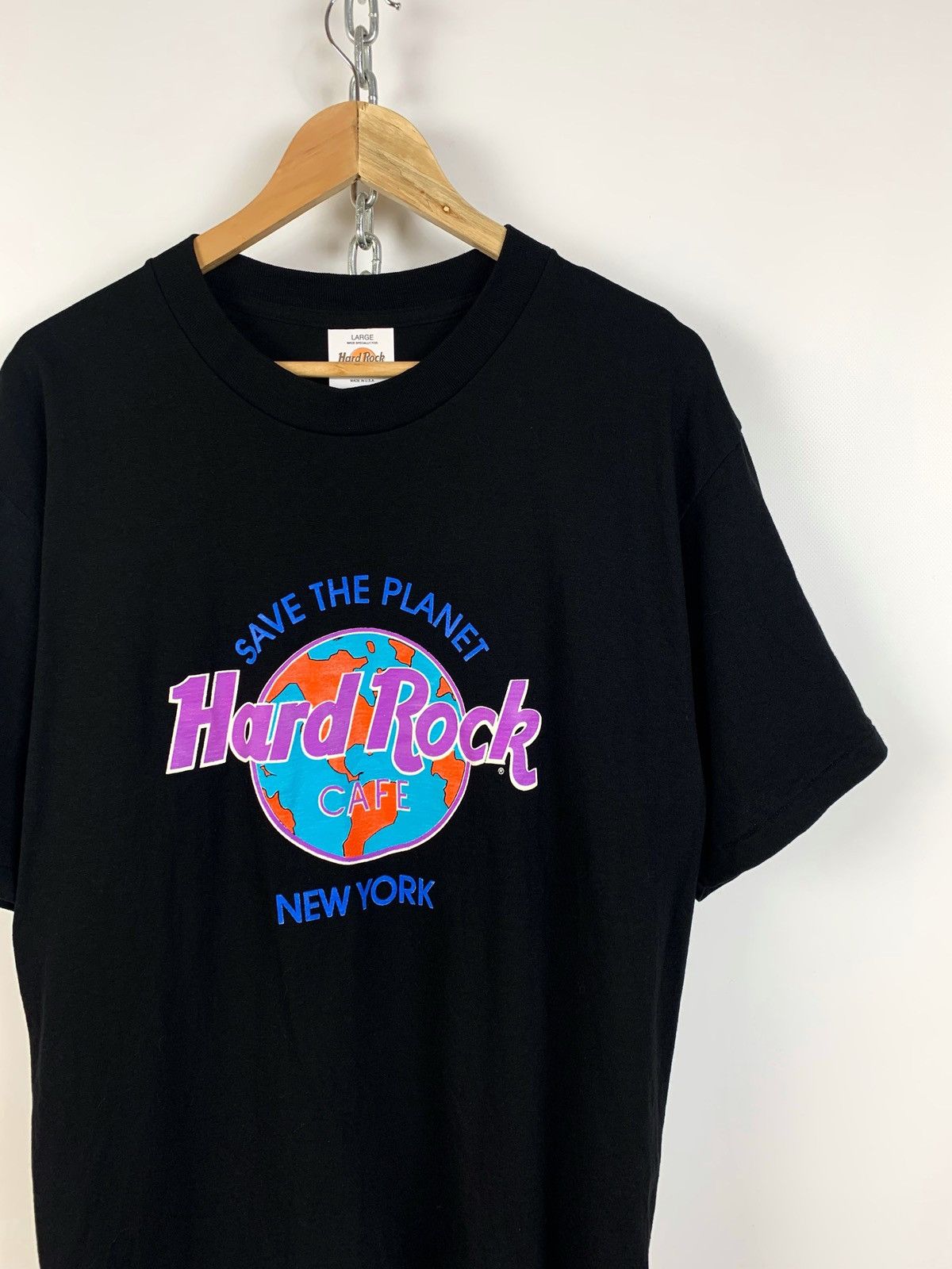 Hard Rock Cafe 90s Vintage Hard Rock Cafe New York Made In USA T-Shirt Size US L / EU 52-54 / 3 - 2 Thumbnail