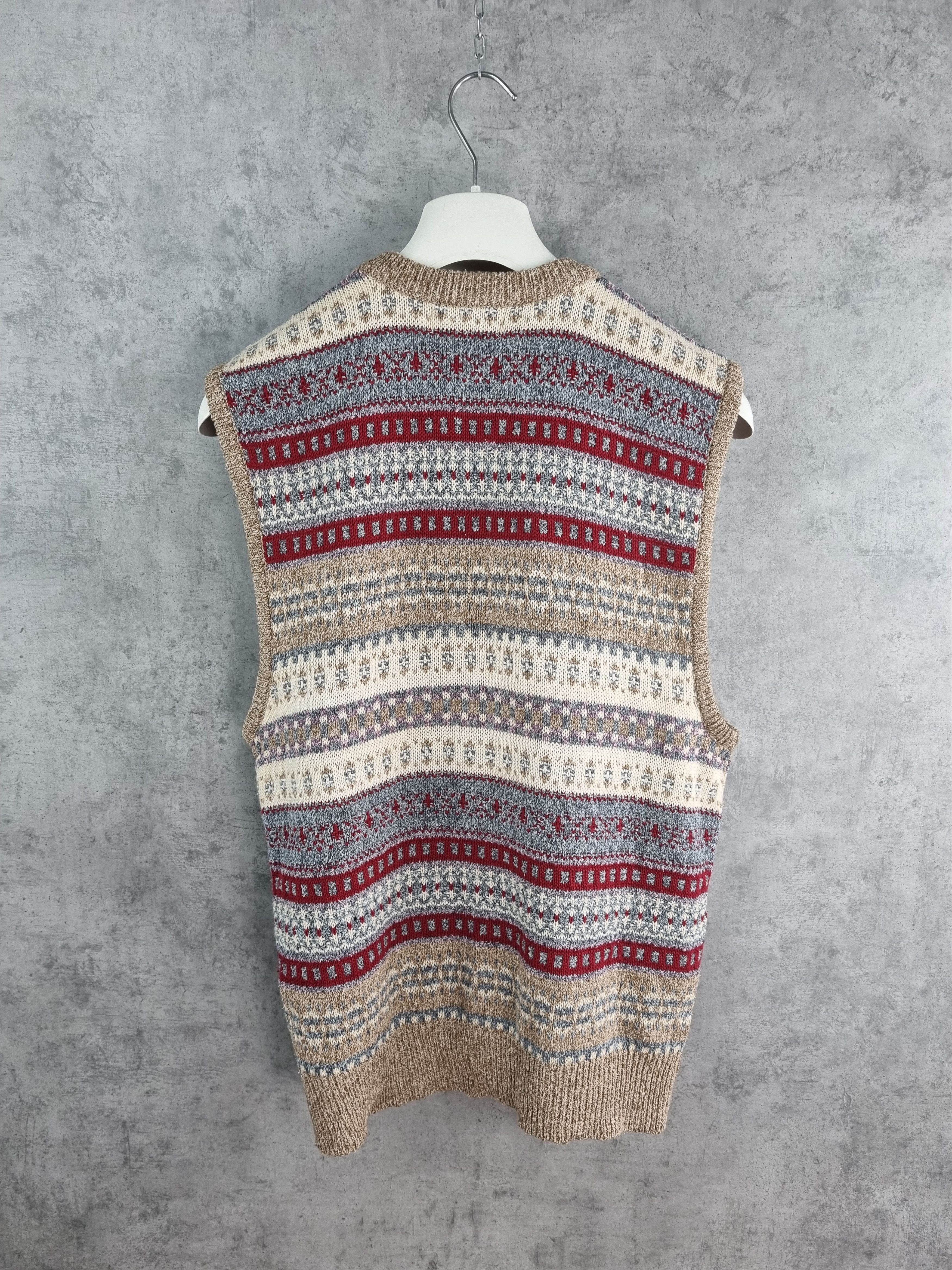 Other 90s Silk Silvercord Knitted Vest Made in Korea TYLER style Size US L / EU 52-54 / 3 - 4 Thumbnail