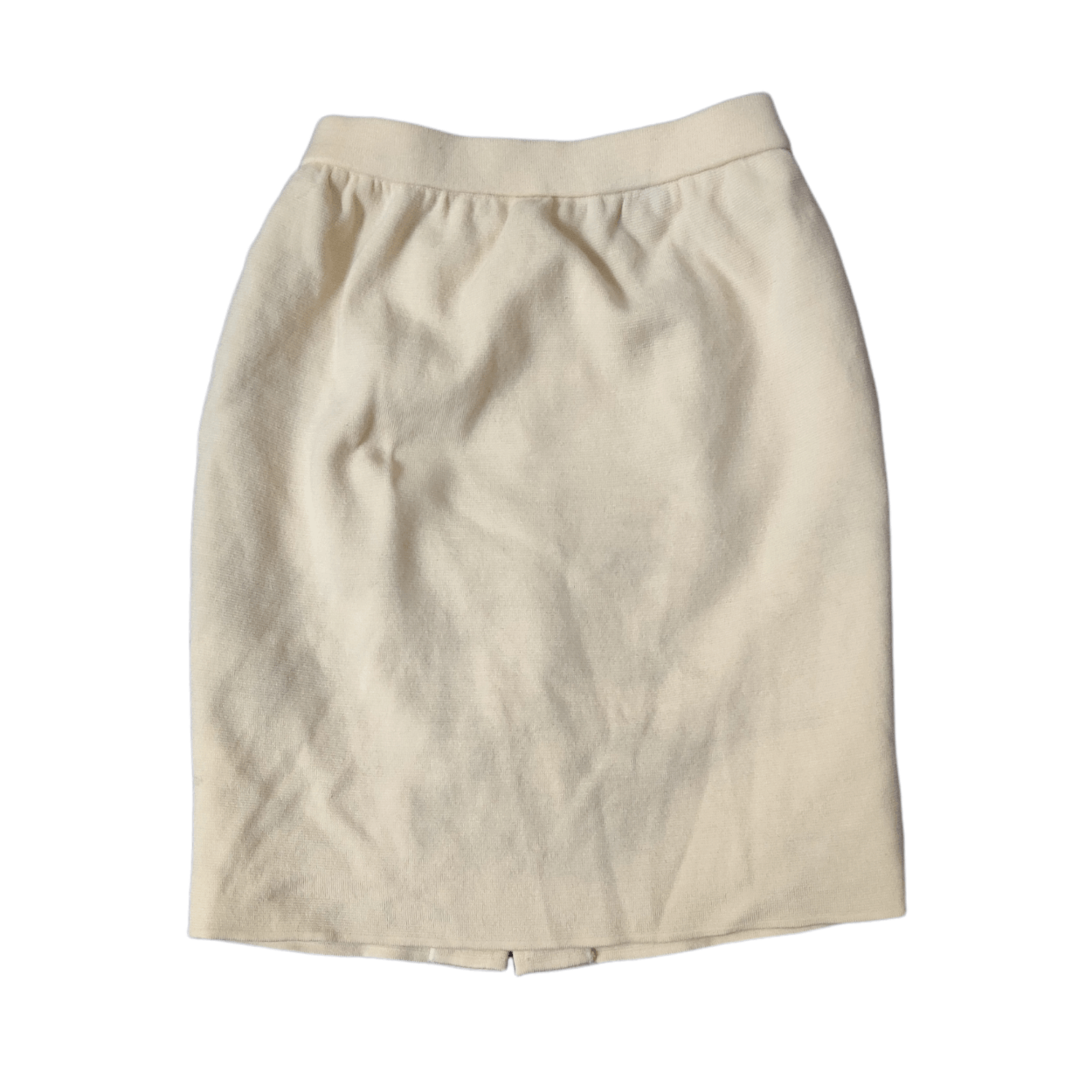 image of YSL YVES Saint Laurent Wool Skirt in Beige, Women's (Size 23)