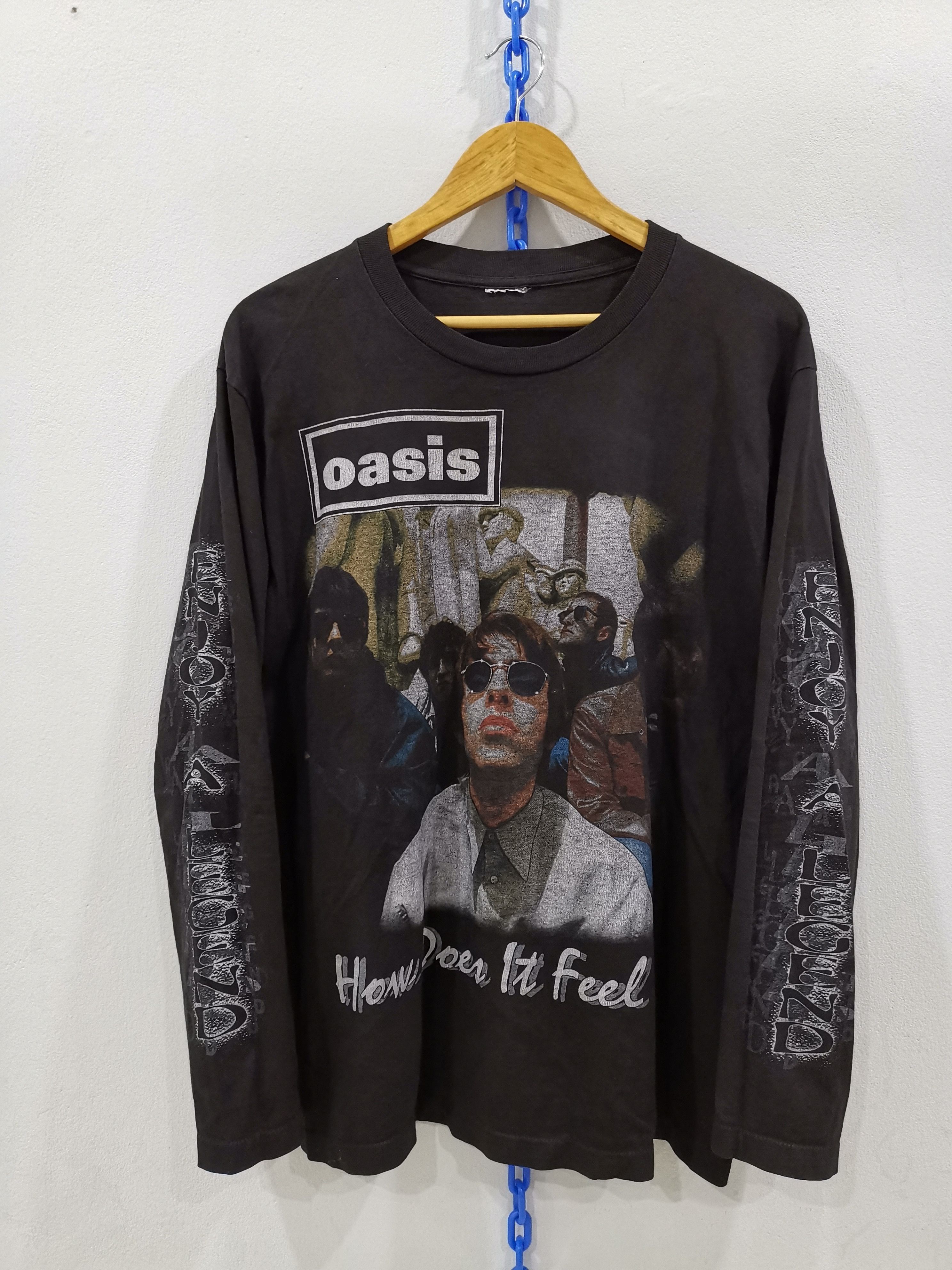 Band Tees VTG BOOTLEG OASIS DEFINITELY MAYBE How Does It Feel? Size US M / EU 48-50 / 2 - 8 Thumbnail