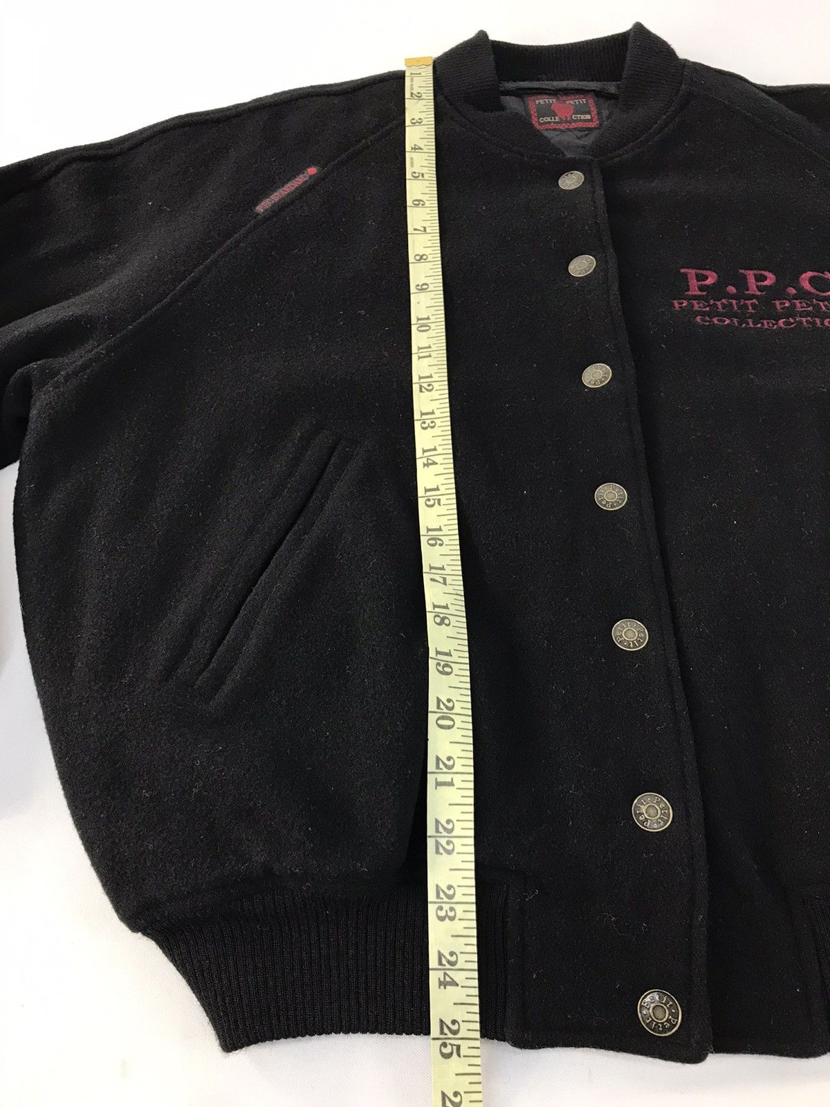 Japanese Brand × Vintage Vintage Varsity Jacket Petit-Petit Collection Big Logo Style Size US XL / EU 56 / 4 - 17 Thumbnail