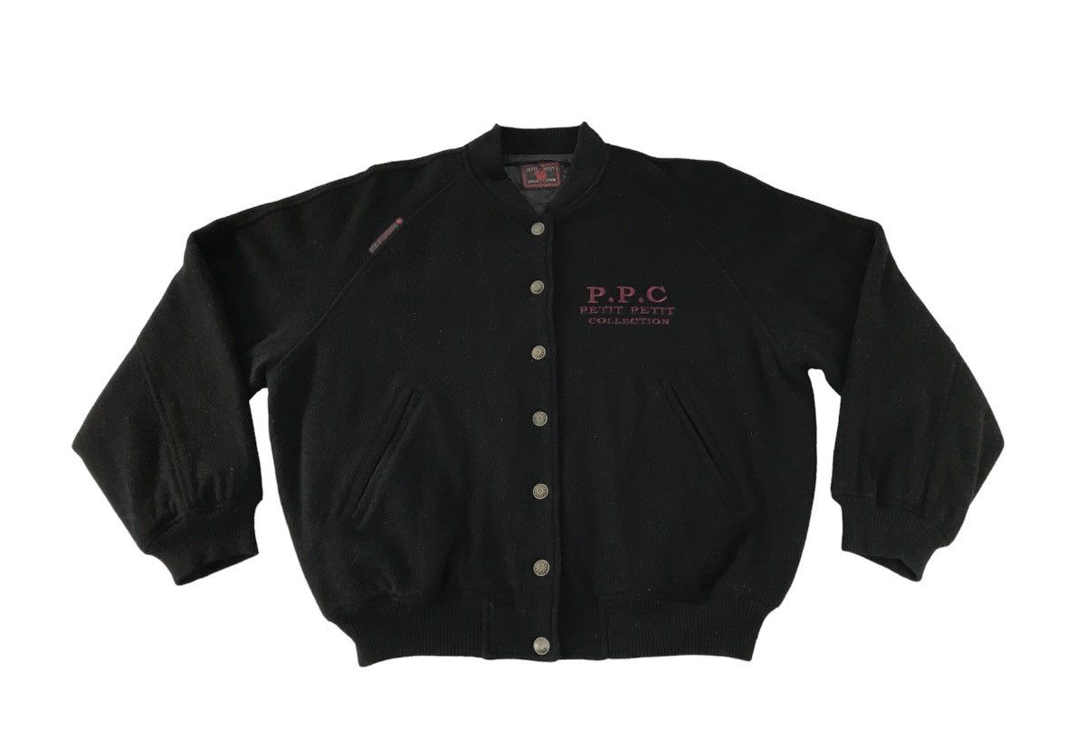 Japanese Brand × Vintage Vintage Varsity Jacket Petit-Petit Collection Big Logo Style Size US XL / EU 56 / 4 - 1 Thumbnail
