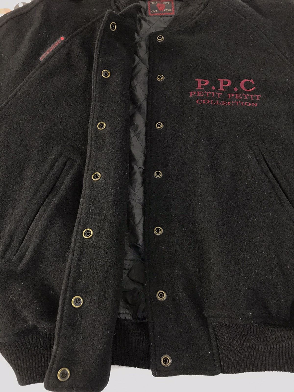 Japanese Brand × Vintage Vintage Varsity Jacket Petit-Petit Collection Big Logo Style Size US XL / EU 56 / 4 - 9 Thumbnail