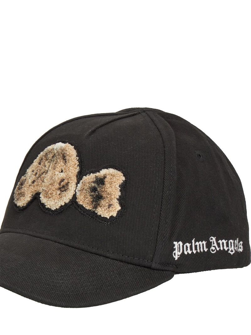 BNWT PALM ANGELS SPRAYED BEAR BASEBALL CAP