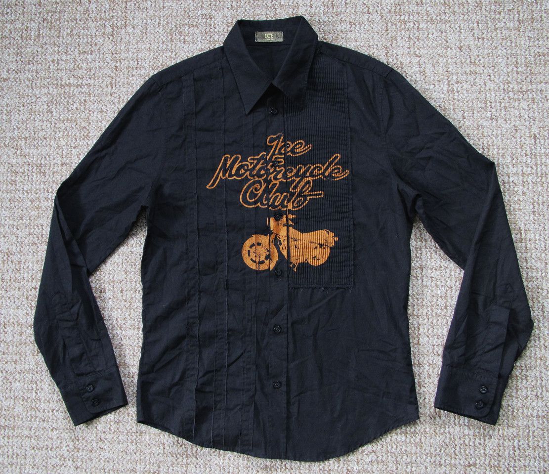 Iceberg Vintage Ice Iceberg Print Motorcycle Club long sleeve shirt Size US M / EU 48-50 / 2 - 1 Thumbnail