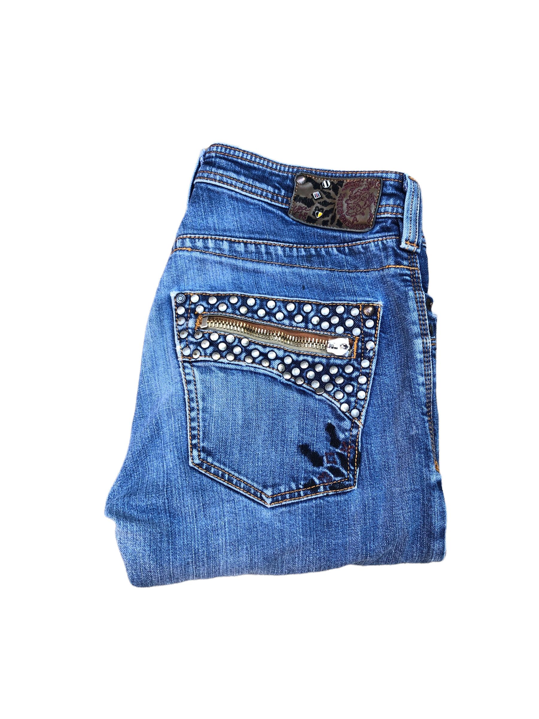 Diesel × Vintage Vintage Diesel Jeans Size 30 TIMMEN Studded Denim Blue Size US 30 / EU 46 - 10 Thumbnail