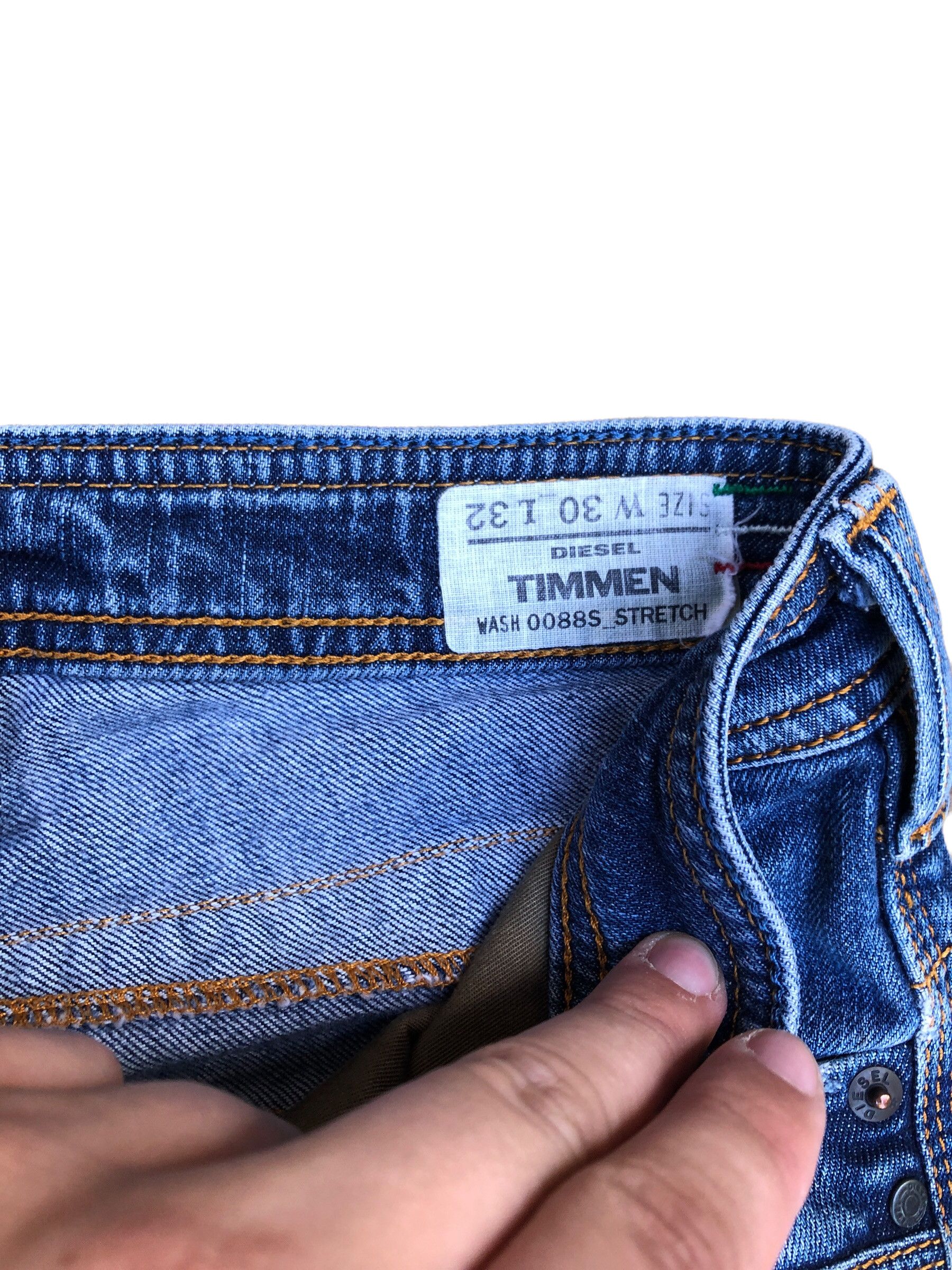 Diesel × Vintage Vintage Diesel Jeans Size 30 TIMMEN Studded Denim Blue Size US 30 / EU 46 - 7 Thumbnail