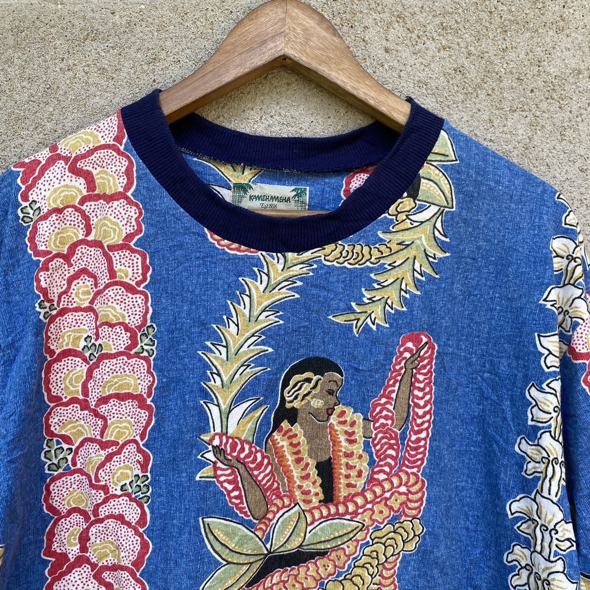 Vintage Vintage 90s Kamehameha Hawaii Fullprint Oversized Tee Size US M / EU 48-50 / 2 - 4 Thumbnail
