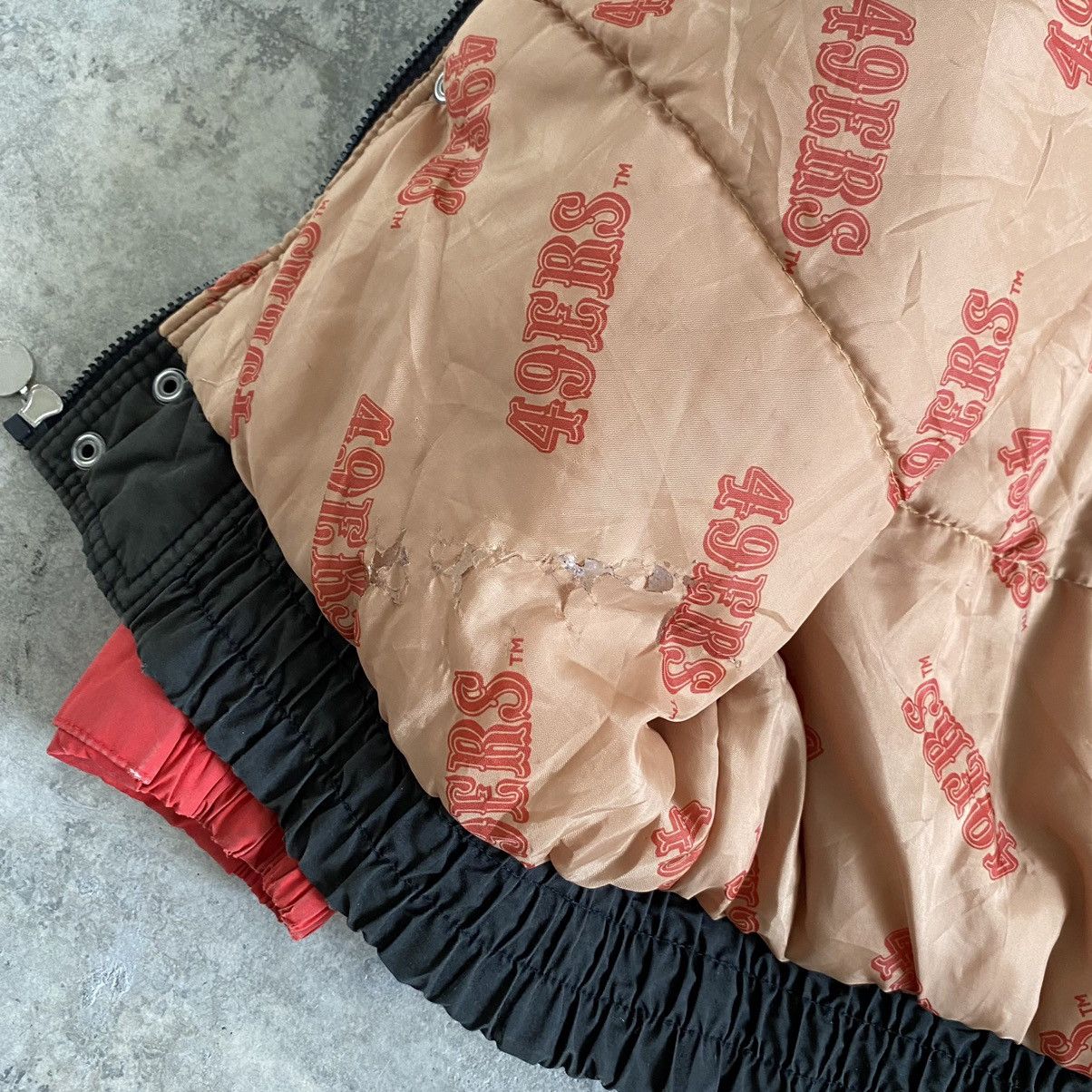 NFL Vintage 90's SF 49ers Faded Distressed Bomber Jacket Size US L / EU 52-54 / 3 - 22 Thumbnail