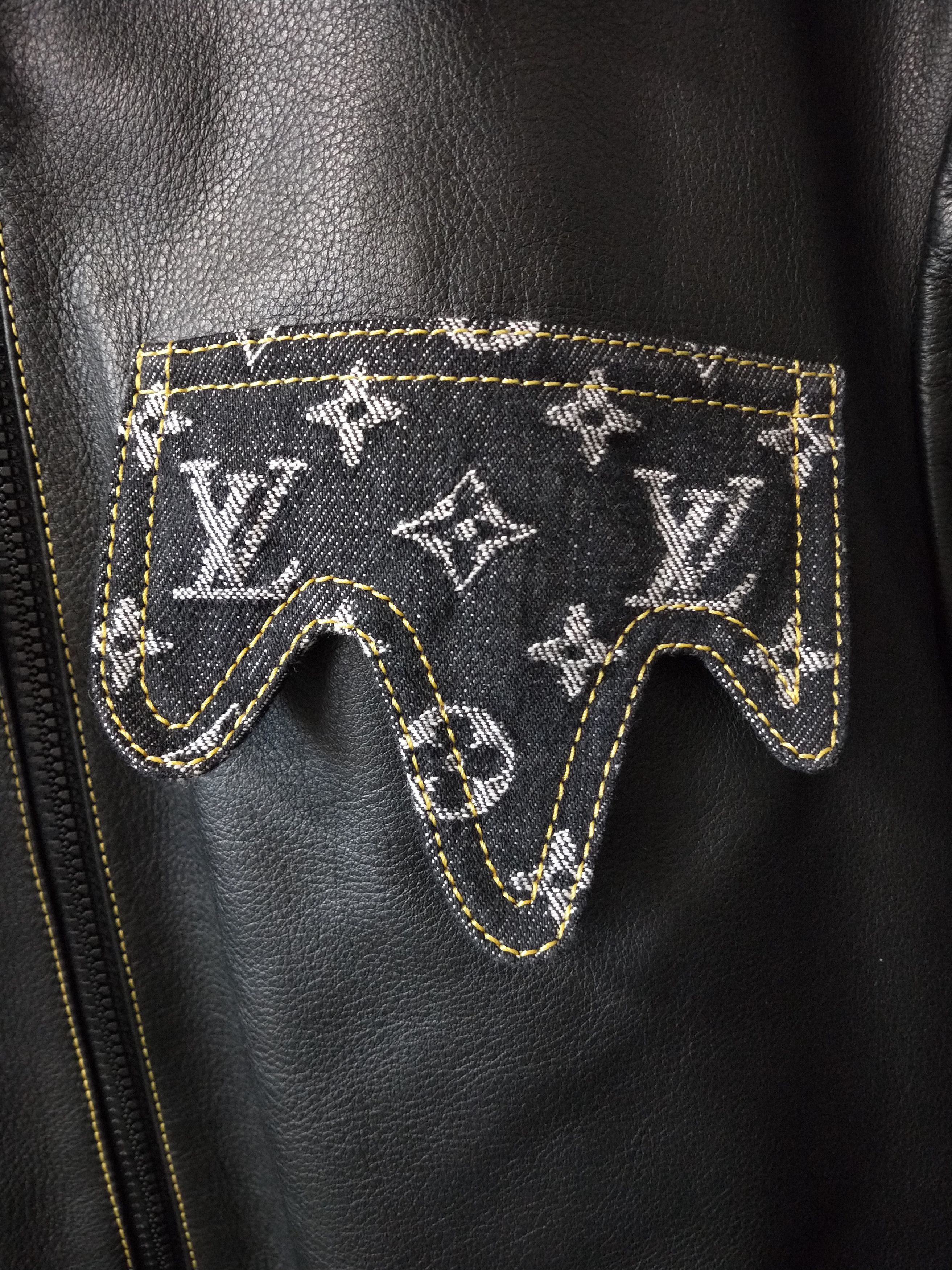 Louis Vuitton Crazy Mix Leather Denim Blouson Size US M / EU 48-50 / 2 - 3 Thumbnail