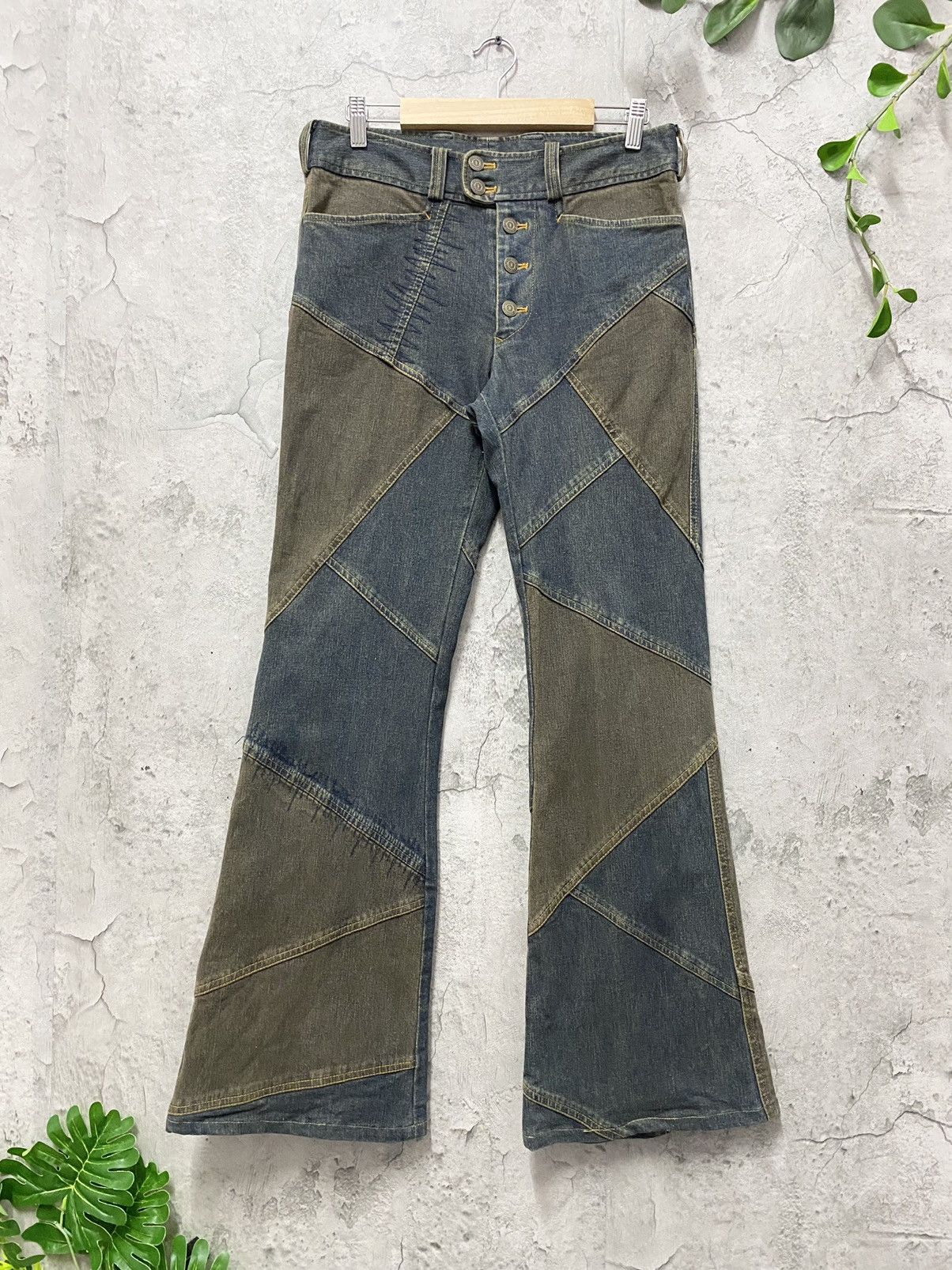 パンツ TORNADO MART flare denimpants vintage S Vintage Tornado Mart Flare Jeans Size 33 Tornado Mart Button