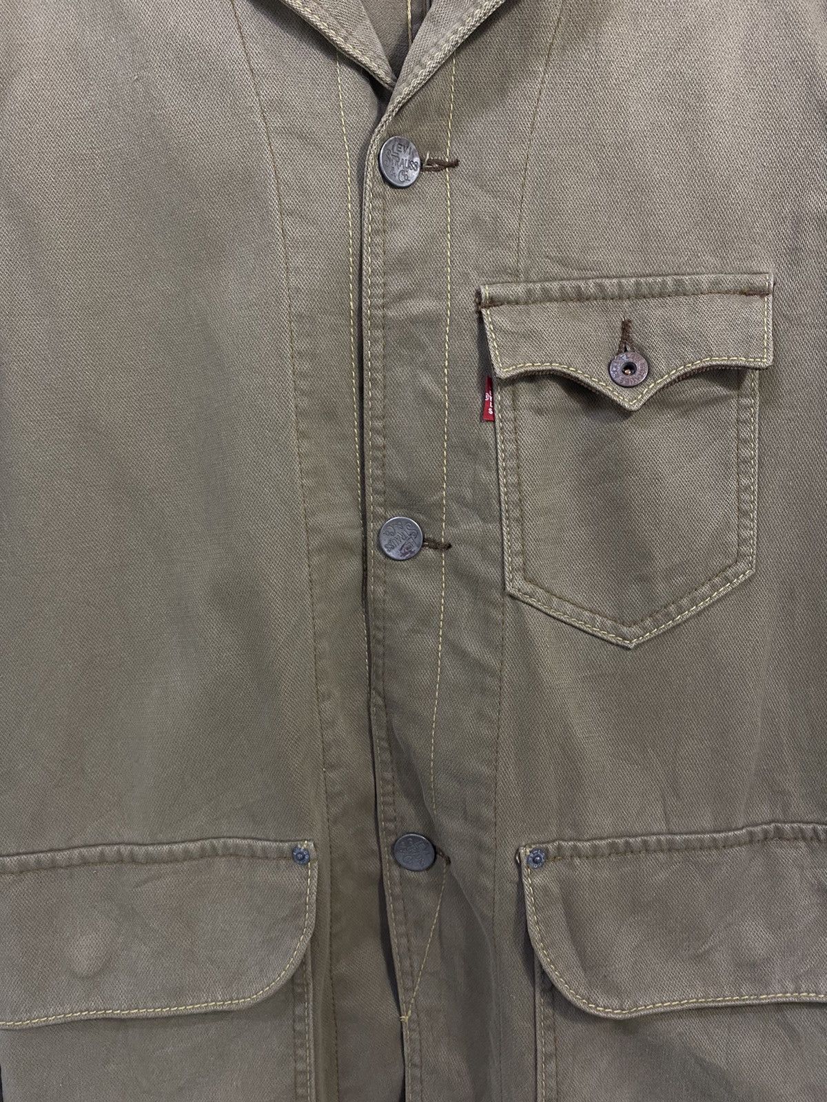 Levi's × Levi's Vintage Clothing Vintage Levi’s Chore Jacket Design 3 Pocket Nice Design Size US M / EU 48-50 / 2 - 6 Thumbnail