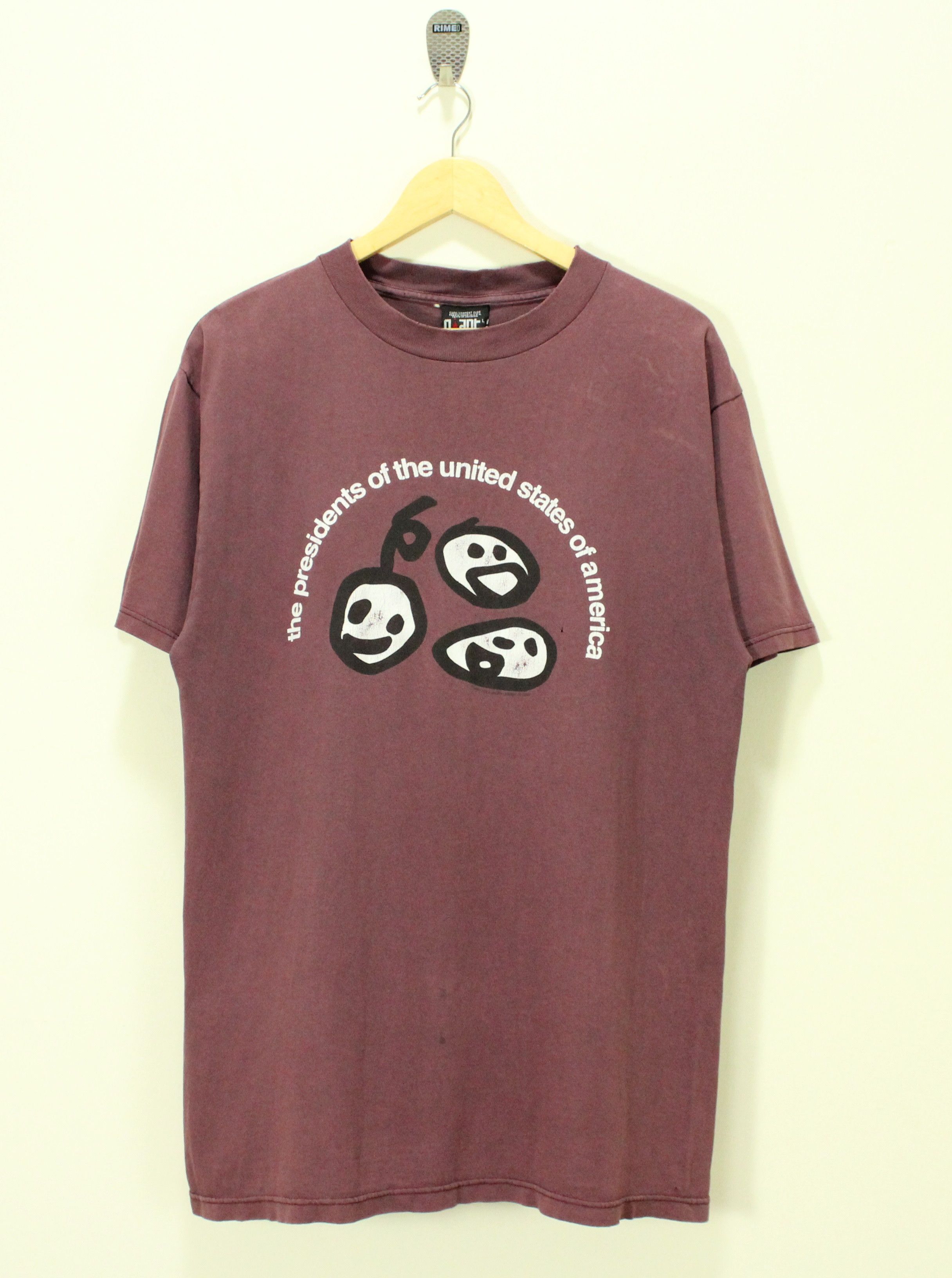 Band Tees × Giant × Vintage 90s THE PRESIDENT OF THE UNITED STATES OF AMERICA Shirt Size US L / EU 52-54 / 3 - 1 Thumbnail