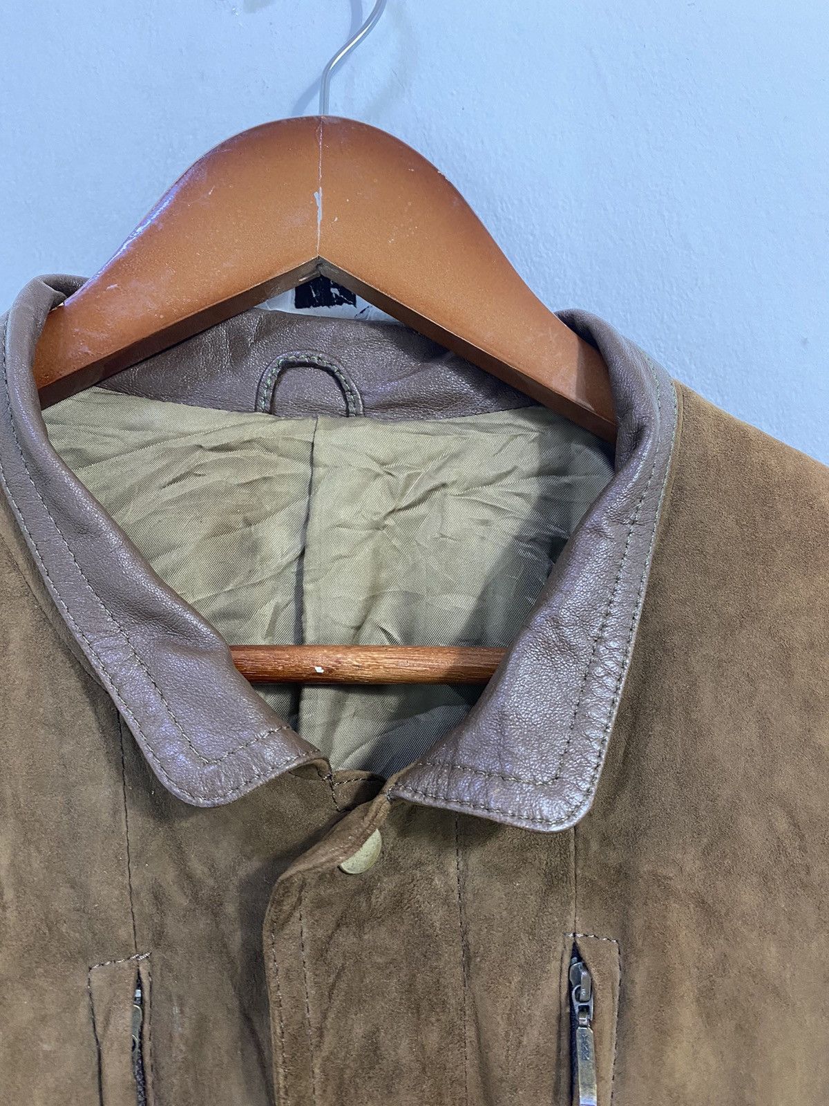 Courreges Courreges Homme Paris Suede Leather Jacket Nice Design Size US M / EU 48-50 / 2 - 5 Thumbnail