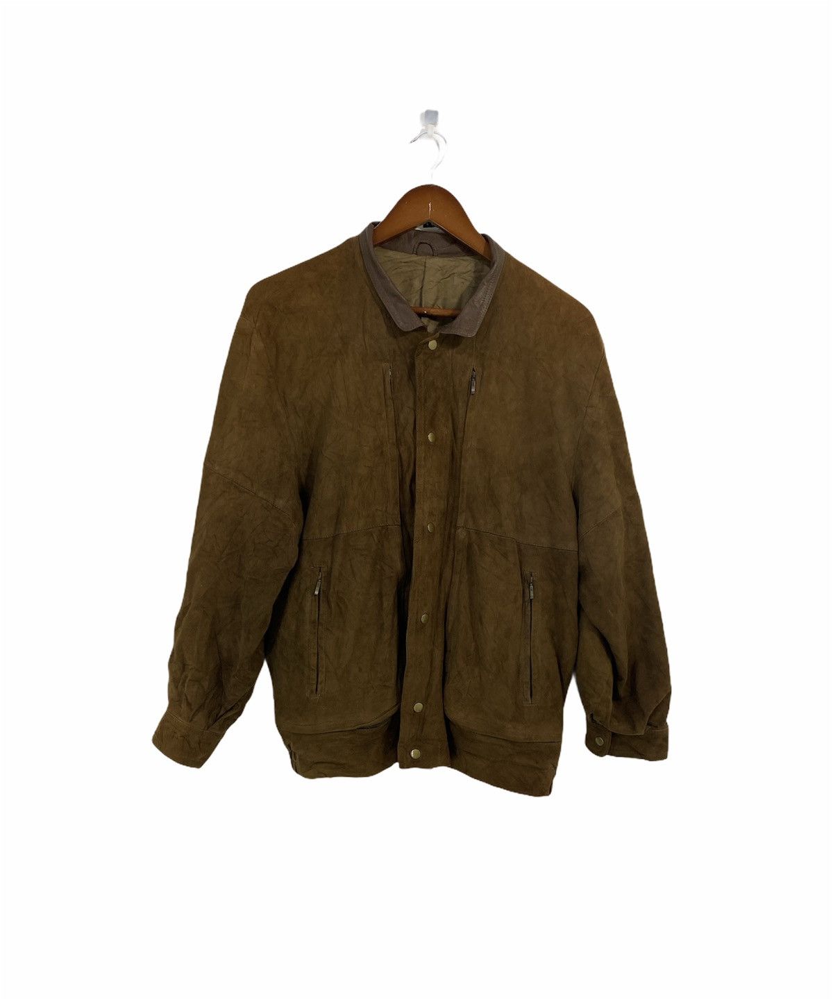 Courreges Courreges Homme Paris Suede Leather Jacket Nice Design Size US M / EU 48-50 / 2 - 1 Thumbnail
